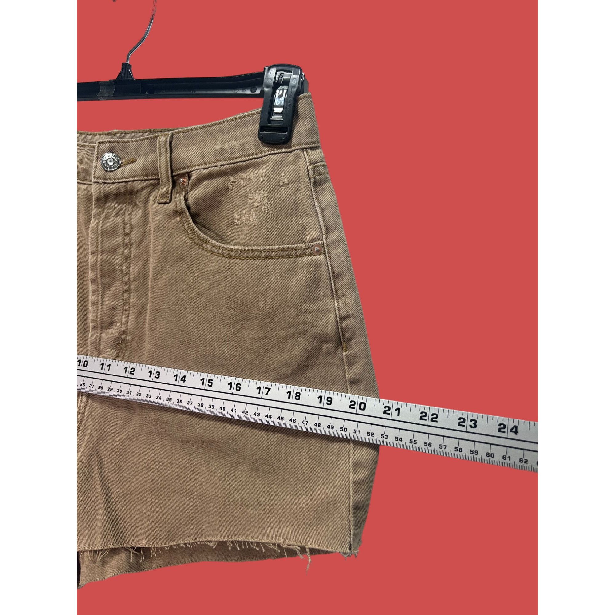 Other Wild Fable - Women's High Waisted Denim Shorts - Brown - 8 Size 30" / US 8 / IT 44 - 4 Thumbnail