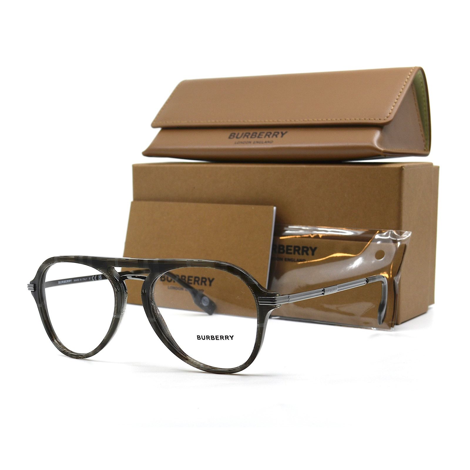 Burberry NEW BURBERRY BAILEY BE2377 CHARCOAL CHECK EYEGLASSES FRAME Size ONE SIZE - 1 Thumbnail