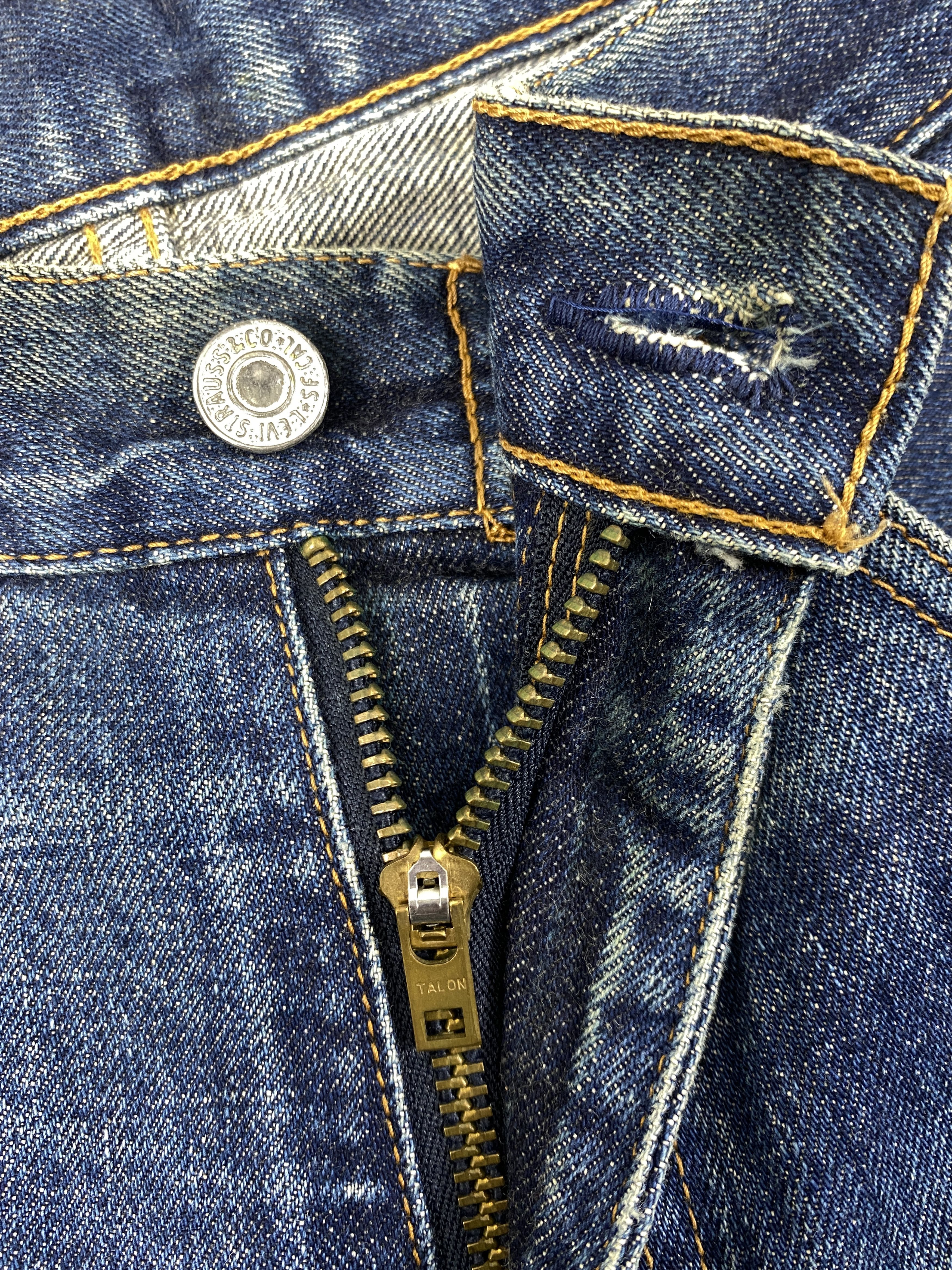 Kapital Vintage Redline Levi's 502 Big E kapital style Jeans 28x27.5 Size US 28 / EU 44 - 6 Thumbnail