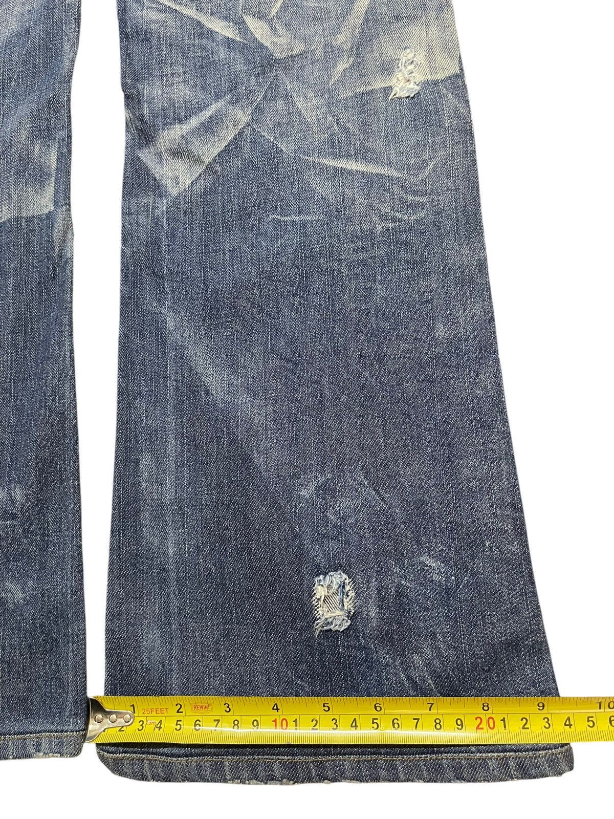 Diesel Vintage Diesel Industry Faded Wash Distress Wide Leg Jeans Size US 30 / EU 46 - 16 Thumbnail