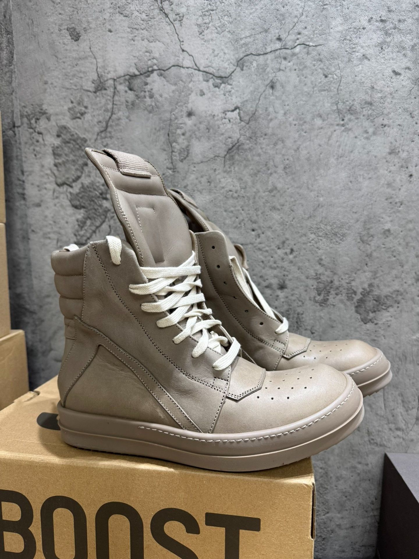 Rick Owens Rick Owens Leather Gray Boots S Women Size US 6 / IT 36 - 1 Thumbnail