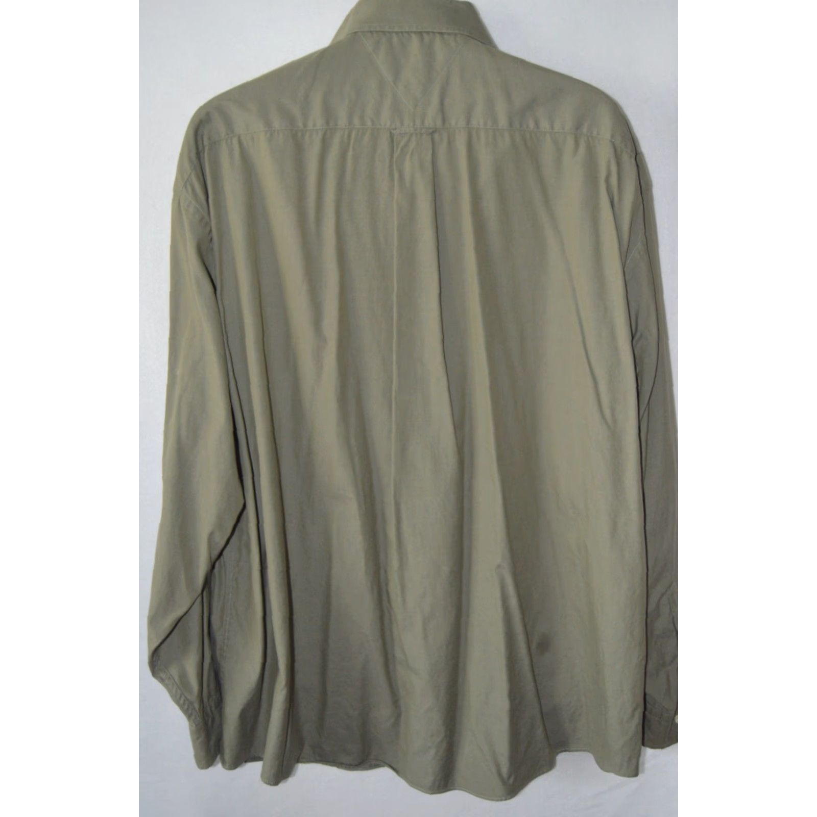 Tommy Hilfiger Tommy Hilfiger Dress Shirt Green Cotton 18 Button Up 36/37 Soft Regular Men’s Shirt Size 48R - 2 Thumbnail