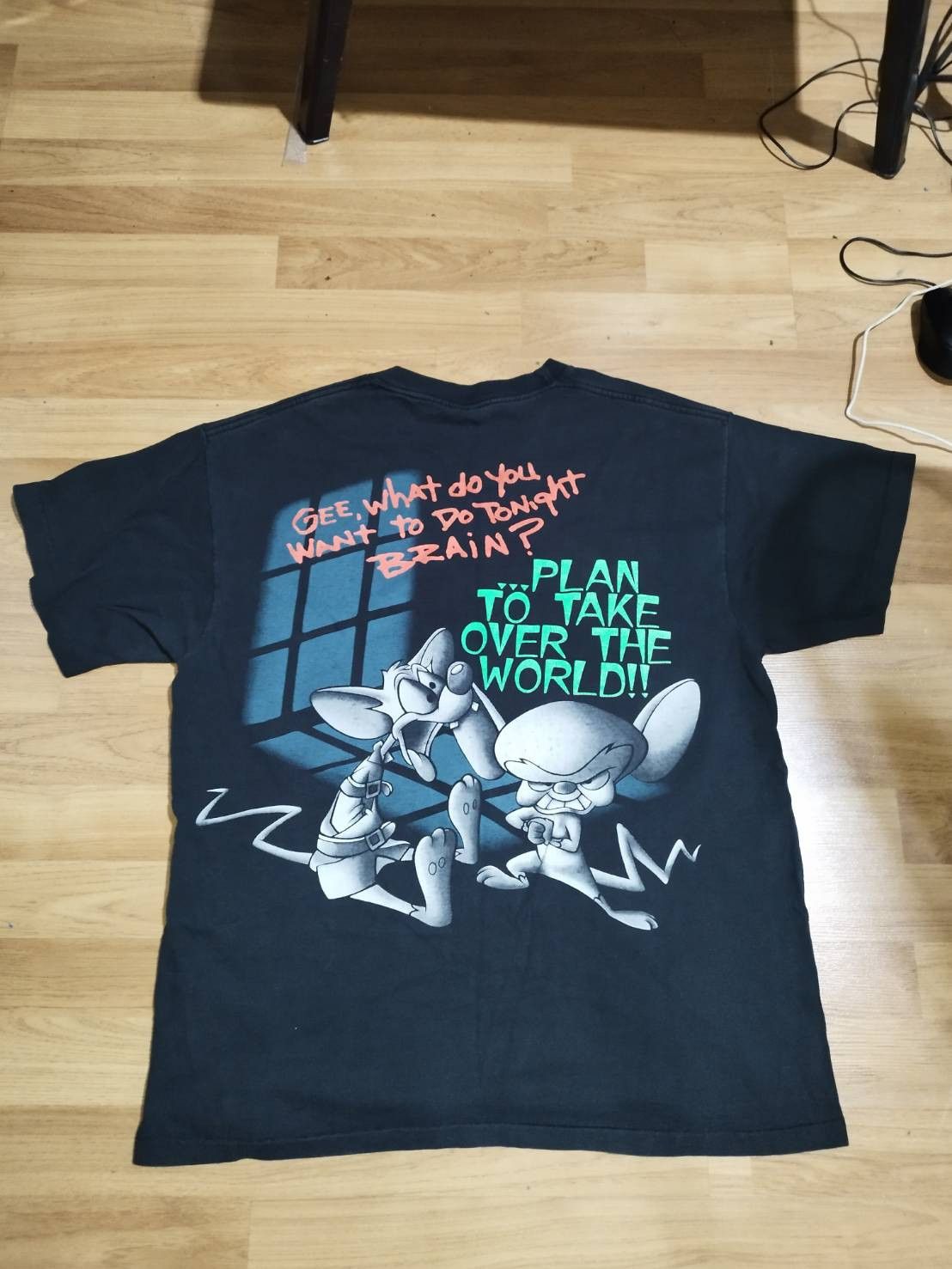 Vintage × Warner Bros Vintage Pinky & The Brain ©1995 T-shirt Size US XL / EU 56 / 4 - 2 Thumbnail