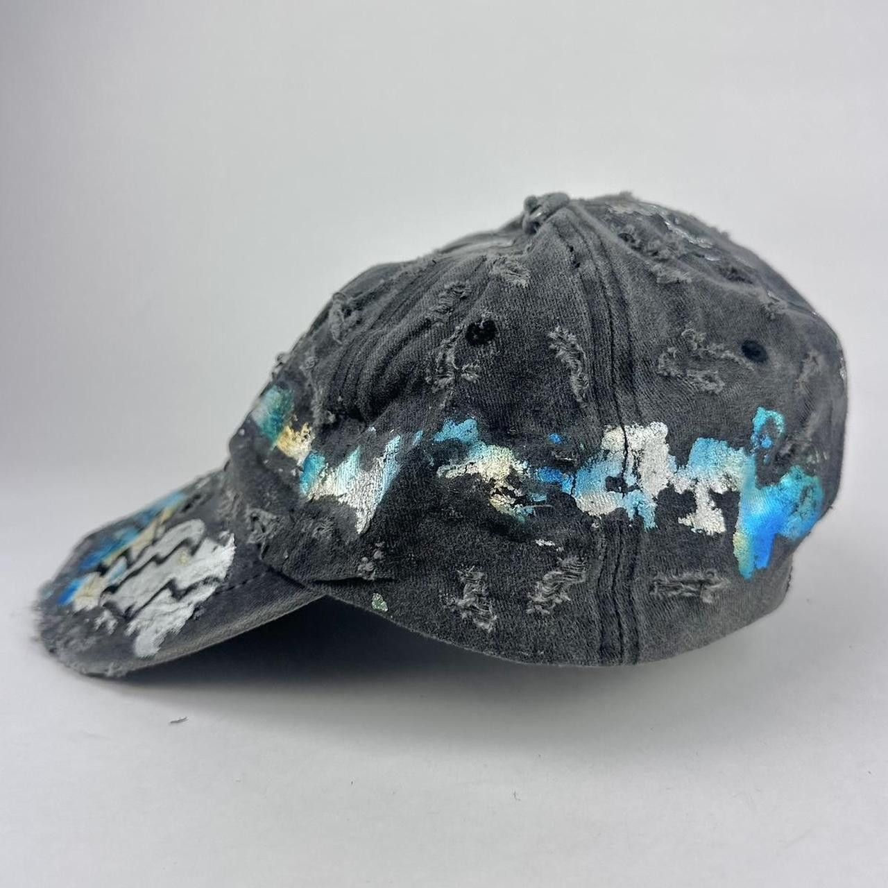 Other ASTROBOI* 'Chrome Heart' black distressed metallic hat Size ONE SIZE - 3 Thumbnail