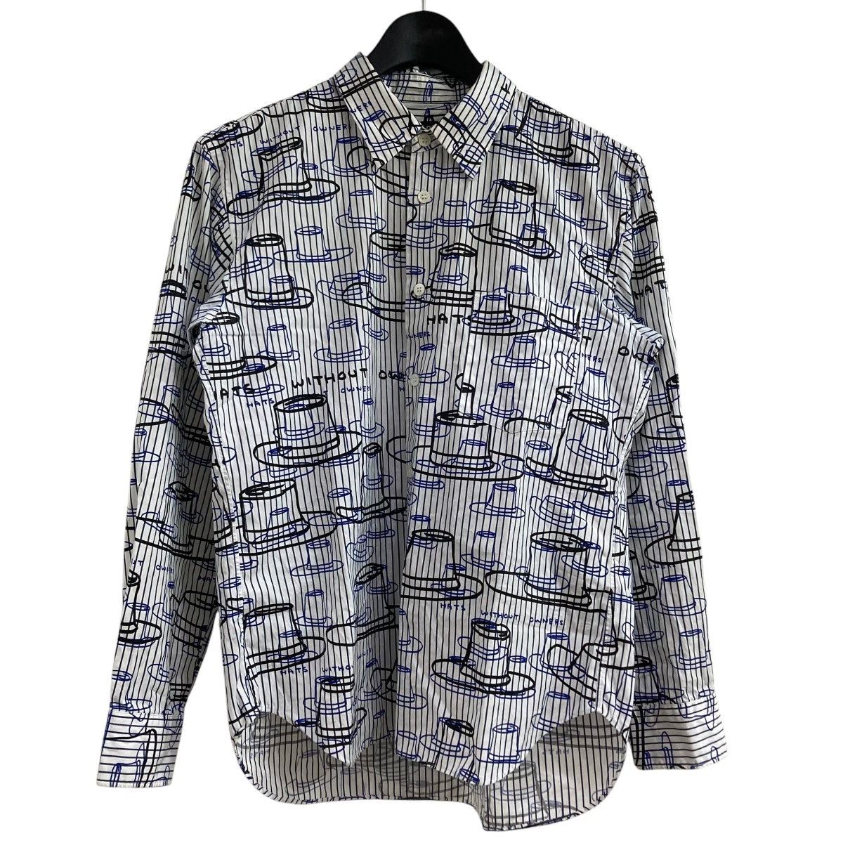 Comme des Garcons × Comme des Garcons Homme × Comme des Garcons Homme Deux AW21 David Shrigley Allover Graphic Button Up Shirt Size US XS / EU 42 / 0 - 1 Thumbnail