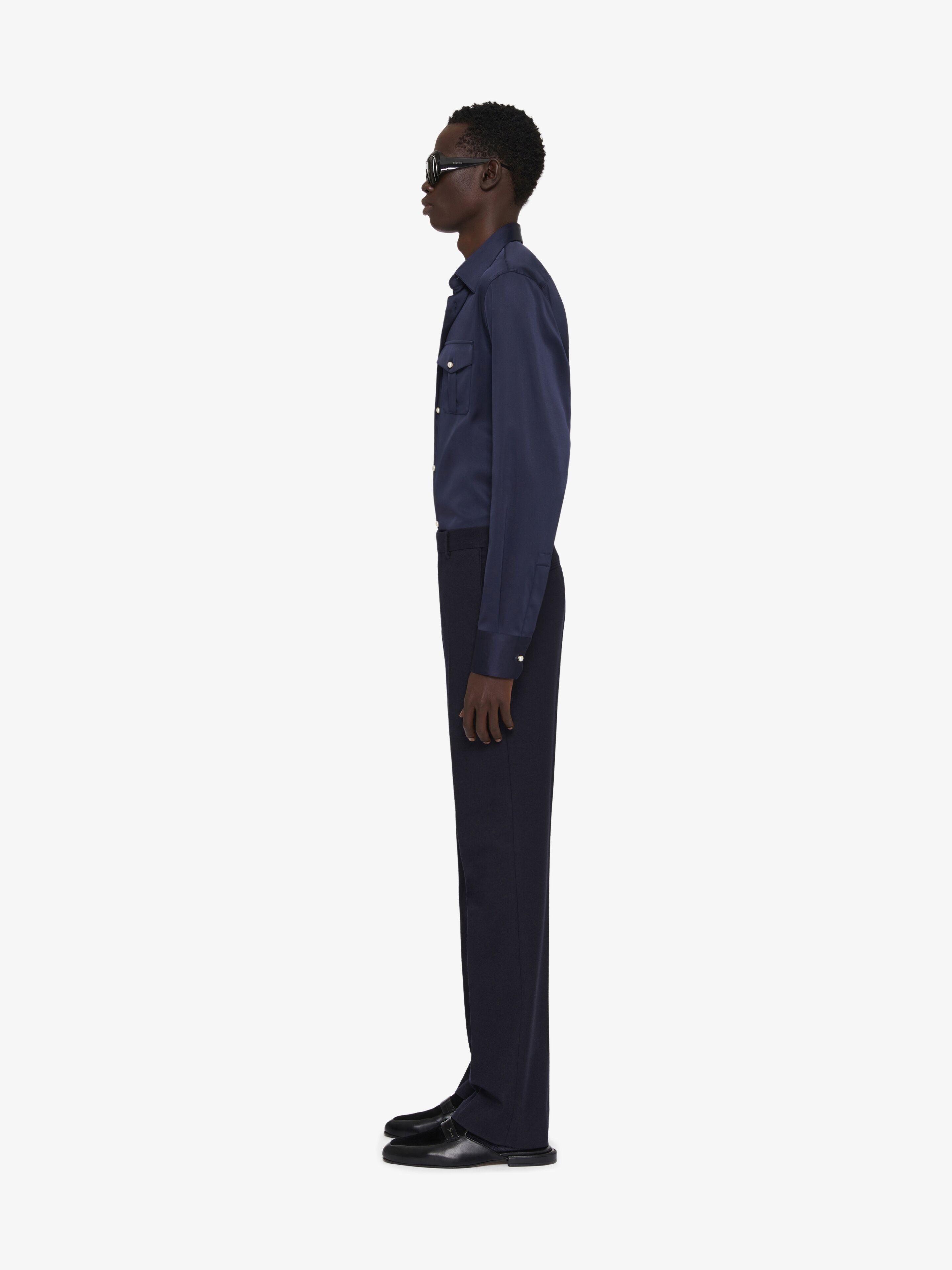 Givenchy oc11z0725 Shirt in Silk in Blue Size US S / EU 44-46 / 1 - 3 Thumbnail