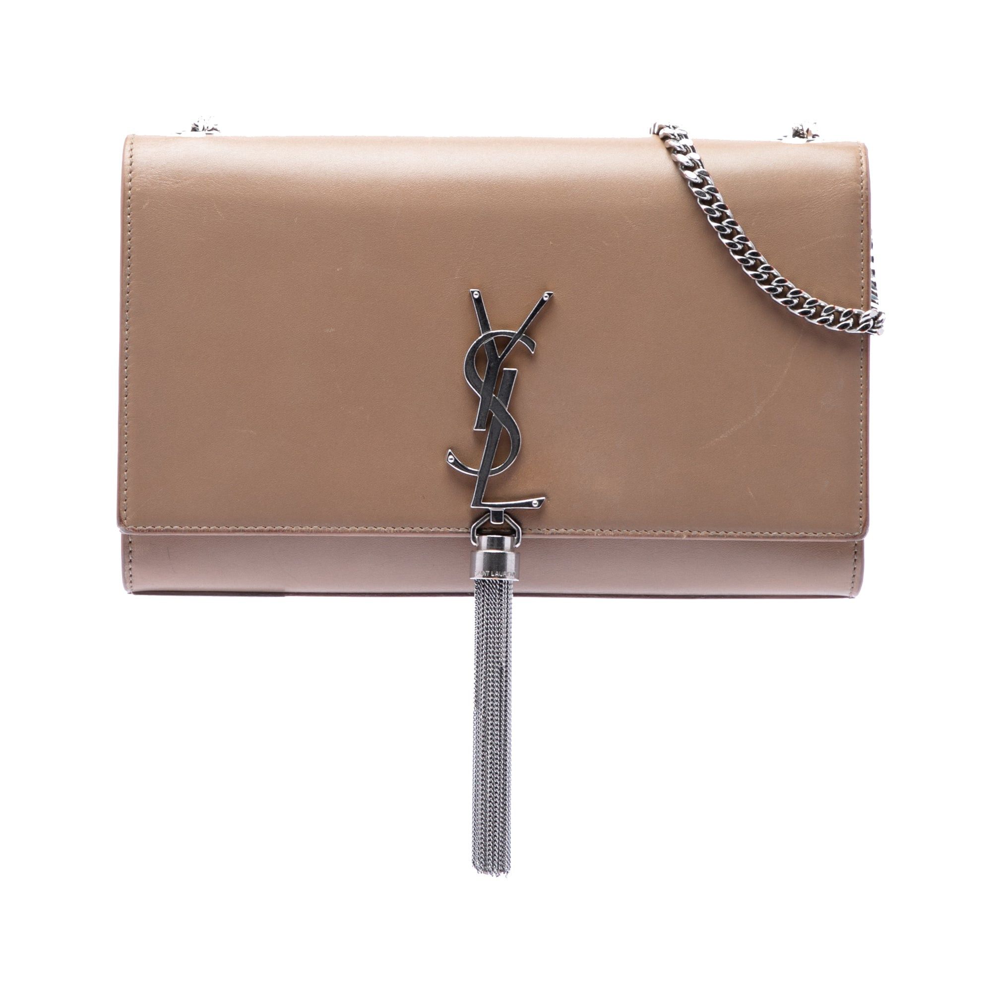 Saint Laurent Paris Medium Smooth Calfskin Classic Monogram Kate Tassel Crossbody Size ONE SIZE - 1 Thumbnail
