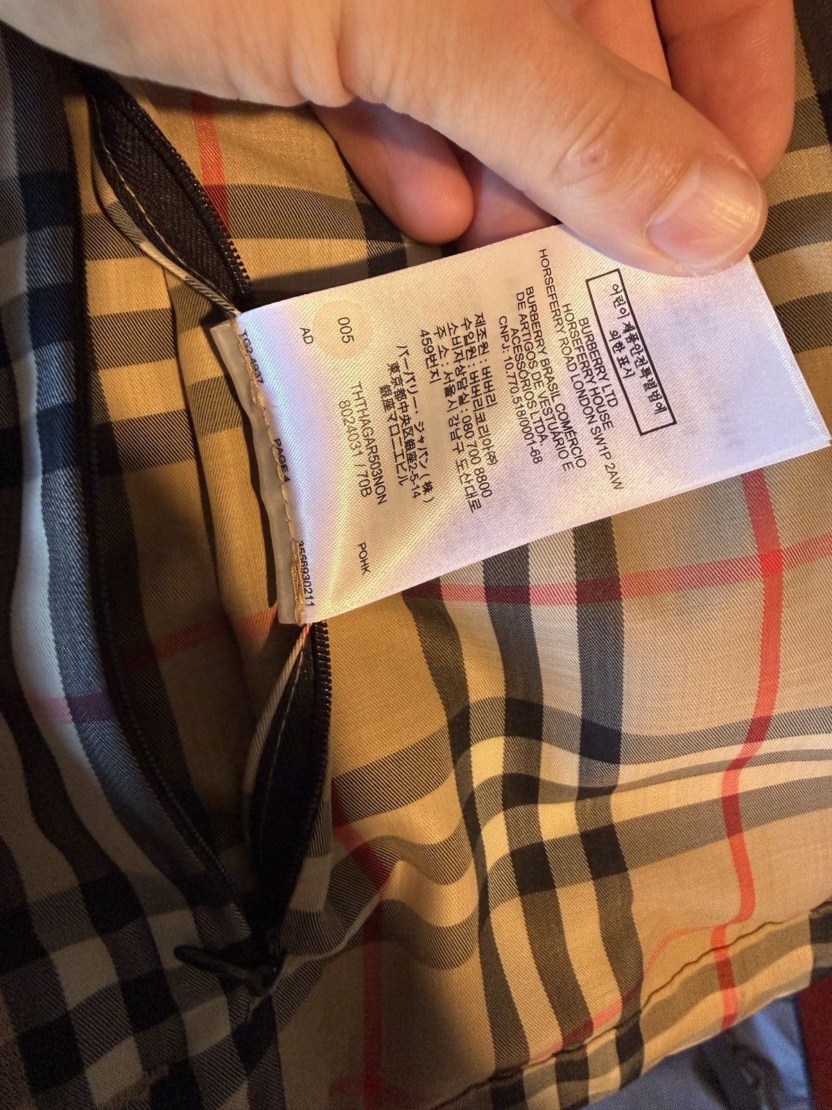 Burberry Burberry check windbreaker jacket Size US M / EU 48-50 / 2 - 11 Thumbnail