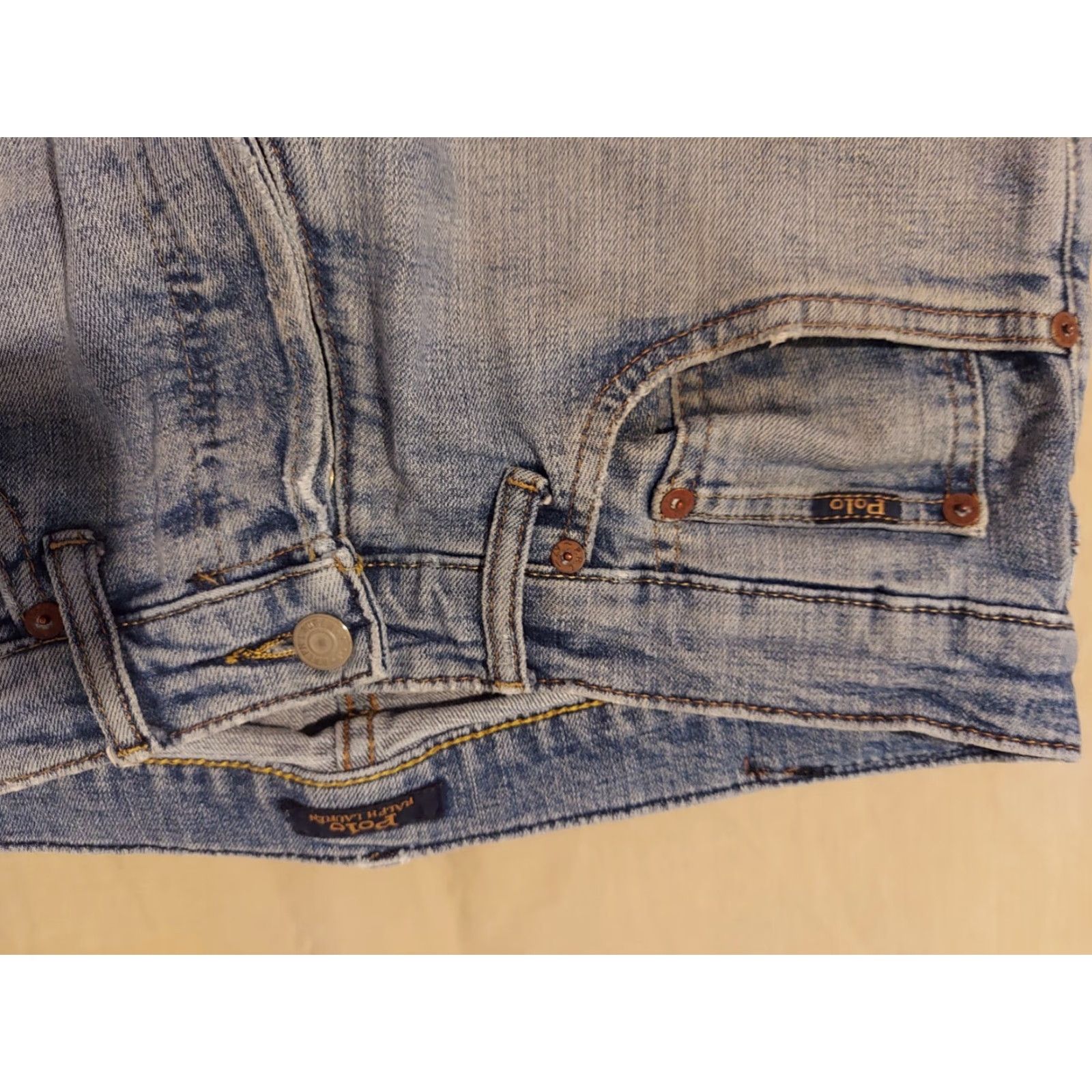 Polo Ralph Lauren VINTAGE Polo Ralph Lauren Jeans 32x30 Varick Slim Straight Denim Pants Stretch Men Blue Jeans Slim Straight Mens Regular Restored Size US XS / EU 42 / 0 - 5 Thumbnail