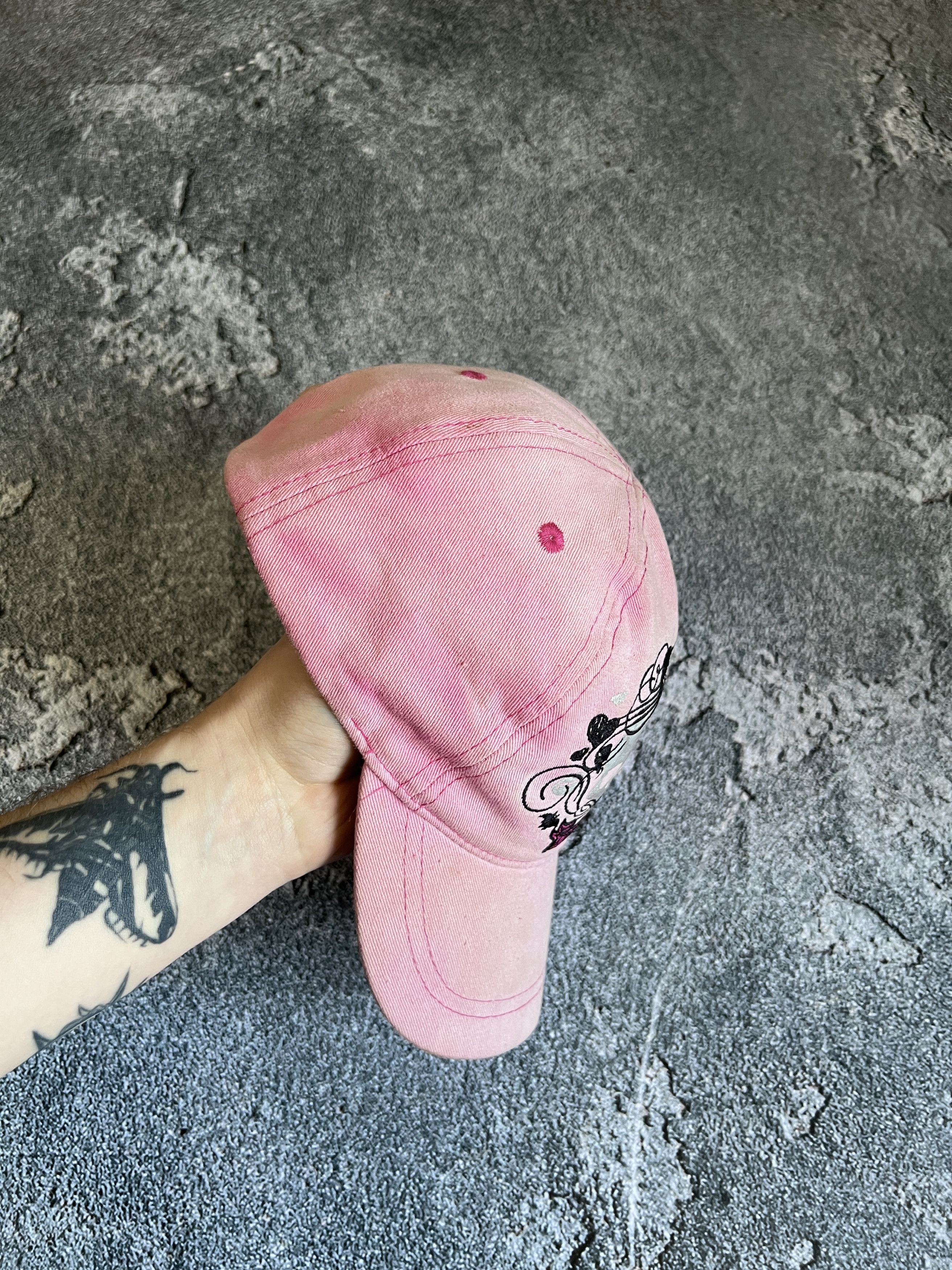 Tribal Streetwear Y2K pink cap hat preppy tribal Size ONE SIZE - 5 Thumbnail