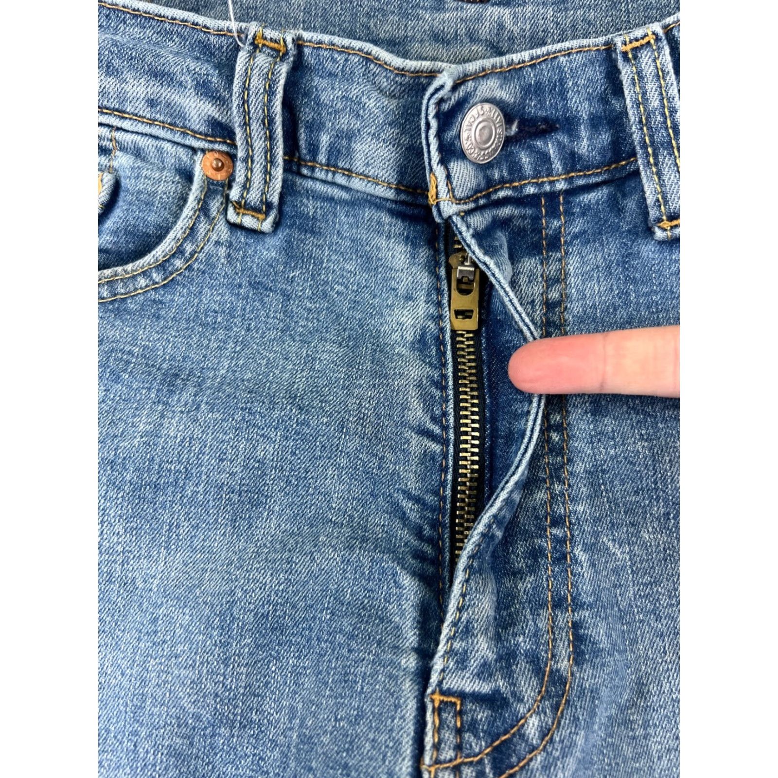 Levi's Levi's 514 Jeans Denim Blue Cotton Blend 34x32 Regular Adult Men Size US 34 / EU 50 - 5 Thumbnail