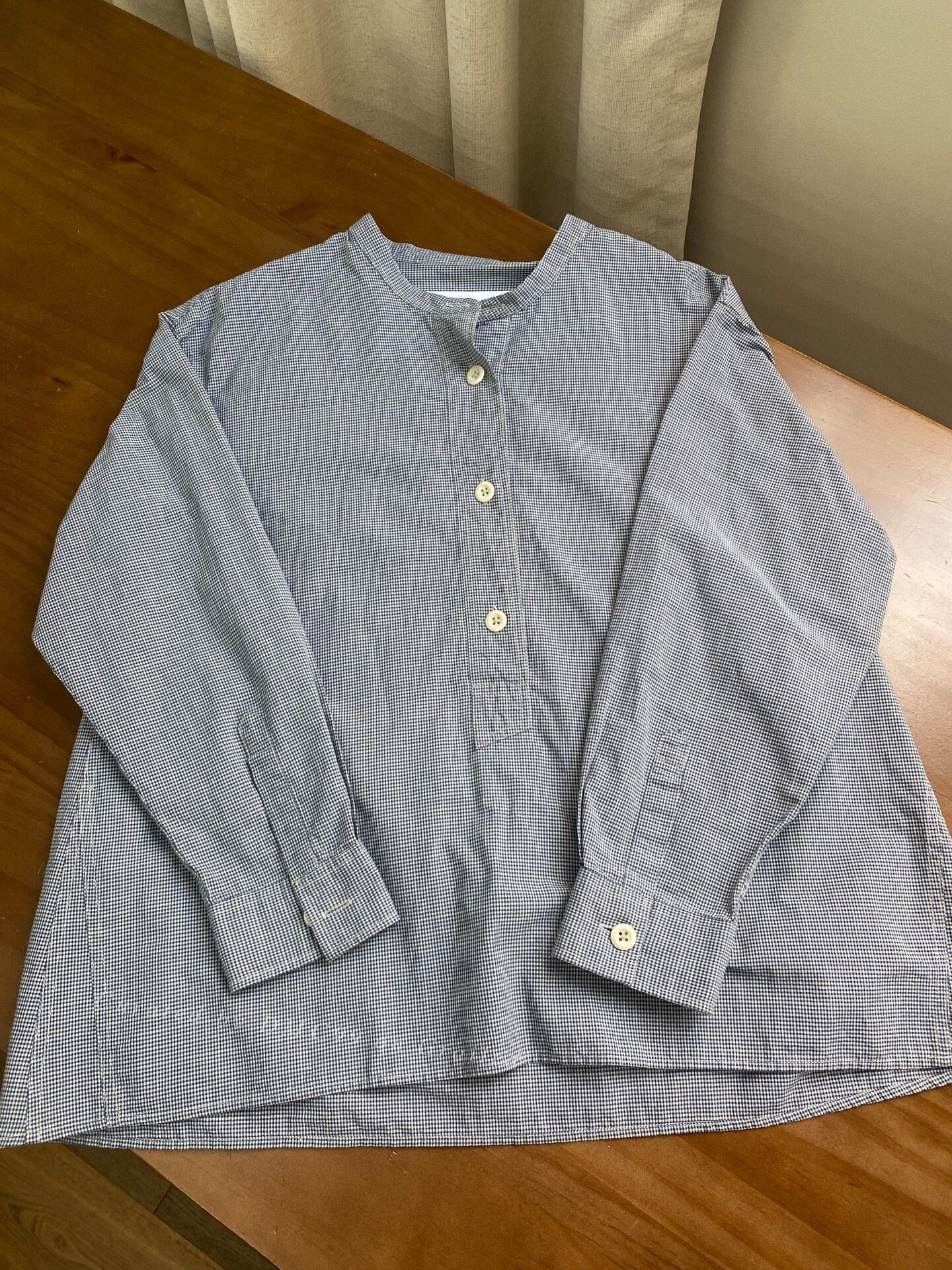 MHI MHL Blue Check Shirt Size M / US 6-8 / IT 42-44 - 1 Thumbnail