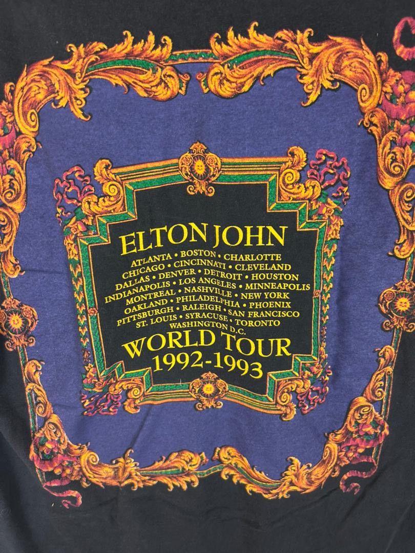 Band Tees Vintage 90s Elton John World Tour Styled By Giani Versace Size US L / EU 52-54 / 3 - 6 Thumbnail