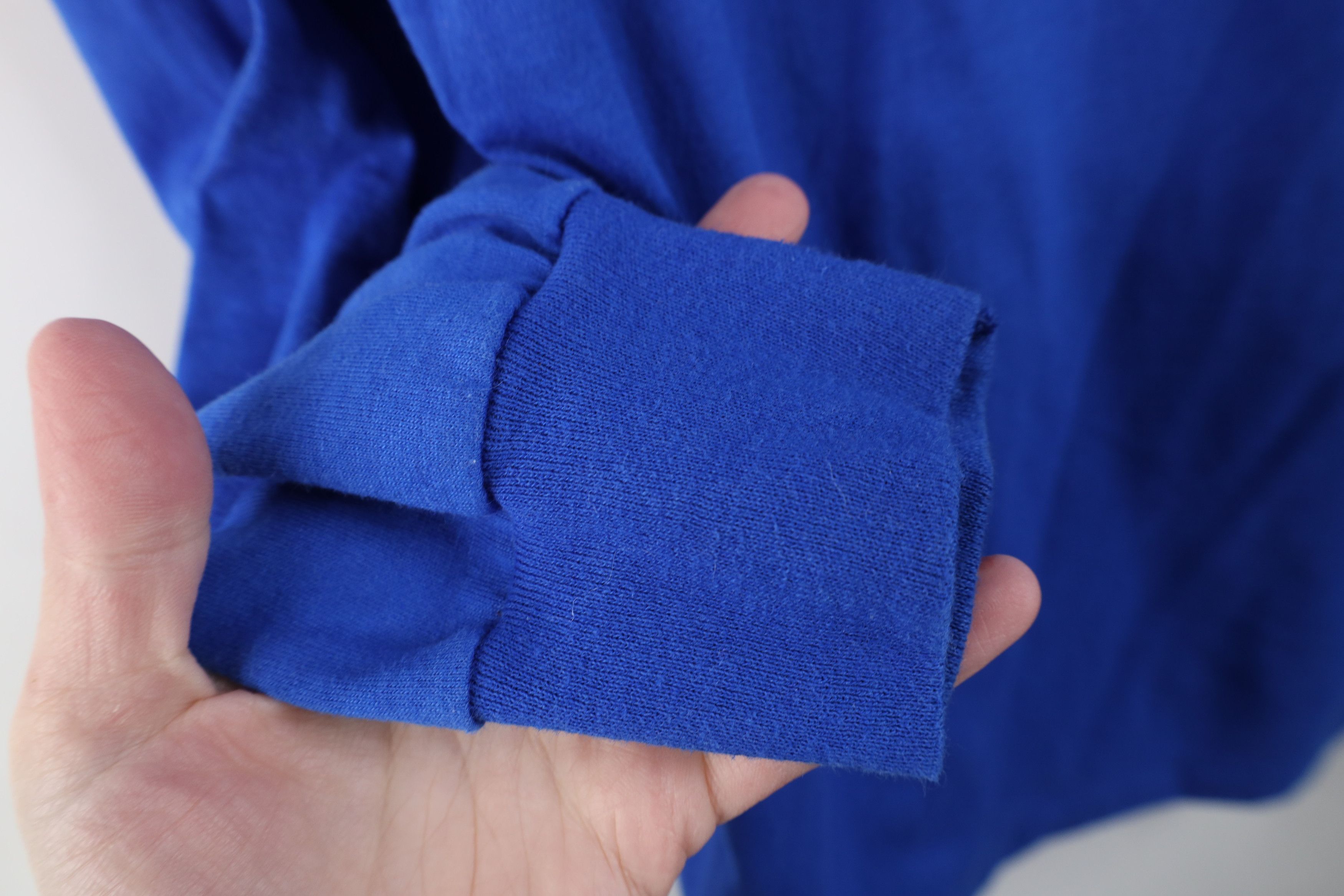 Vintage Vintage 90s Streetwear Long Sleeve T-Shirt Royal Blue USA Size US L / EU 52-54 / 3 - 7 Thumbnail