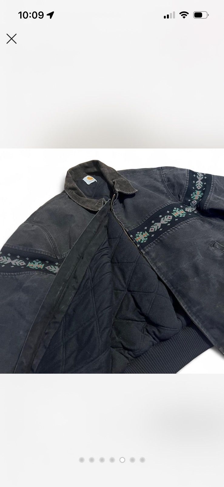 Carhartt Carhartt Santa Fe Southwest Jacket “Black Aztec” JQ0405 Size US L / EU 52-54 / 3 - 5 Thumbnail