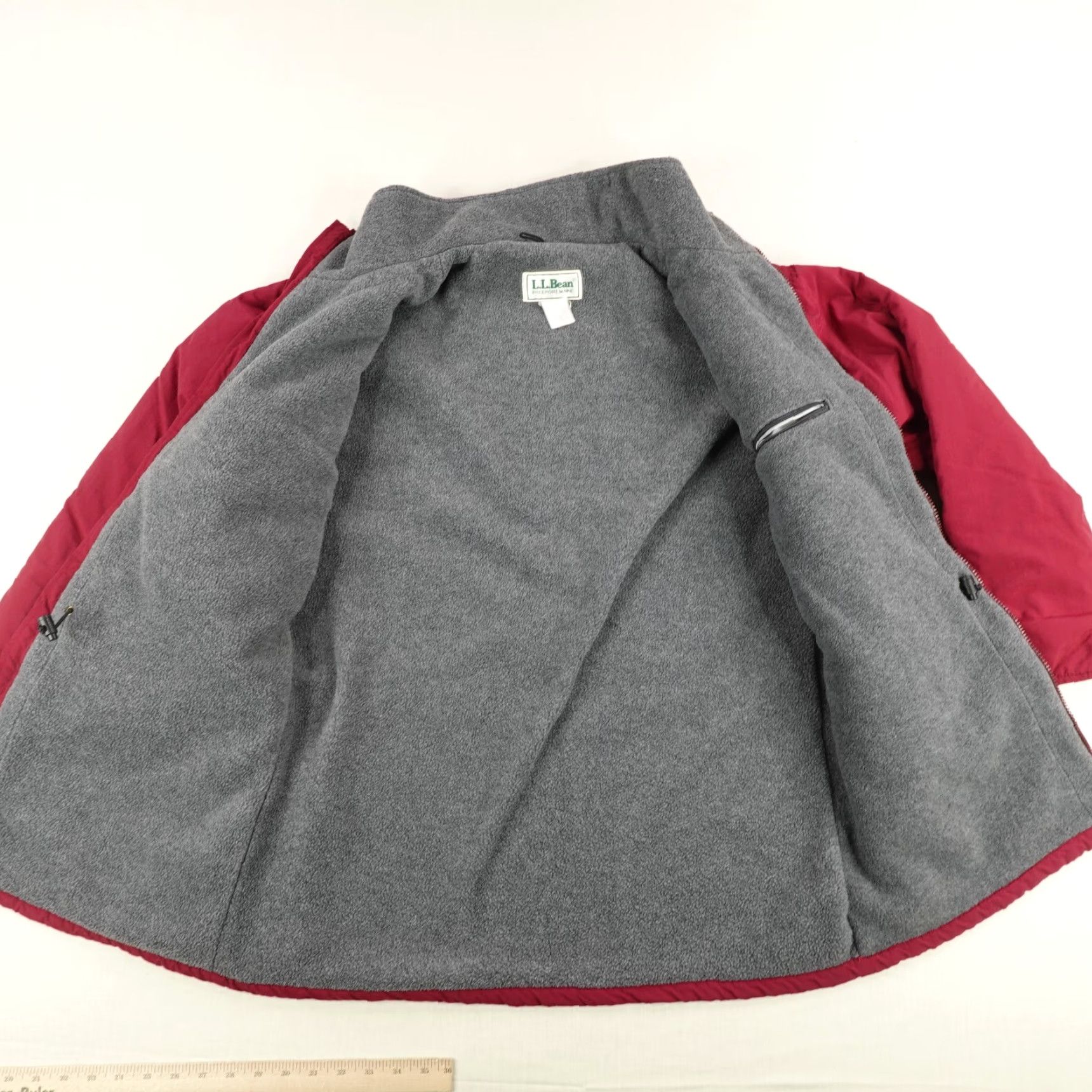 Vintage VINTAGE LL Bean Jacket Mens XL Red Fleece Lined Windbreaker Waterproof Coat Full Zip Up Size US XL / EU 56 / 4 - 7 Thumbnail