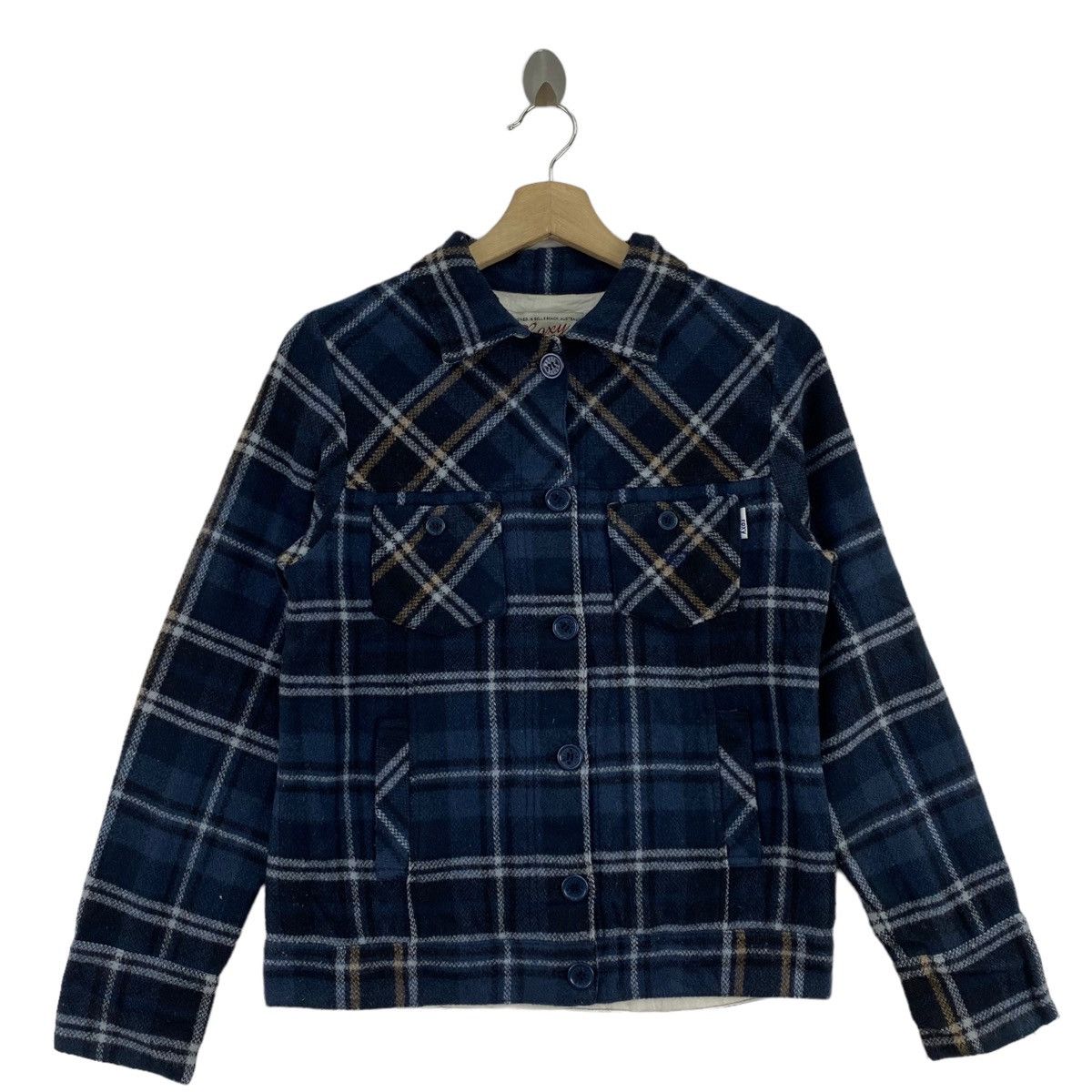 Other ROXY SURF Check Tartan Multi Pockets Collar Bomber Jacket Size US M / EU 48-50 / 2 - 1 Thumbnail