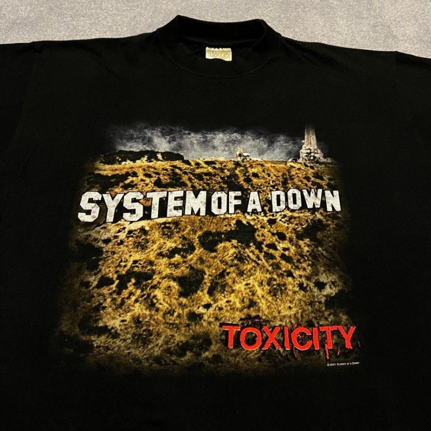 Band Tees Vintage 2002 System of a Down Toxicity World Tour Band Tee Size US XL / EU 56 / 4 - 3 Thumbnail