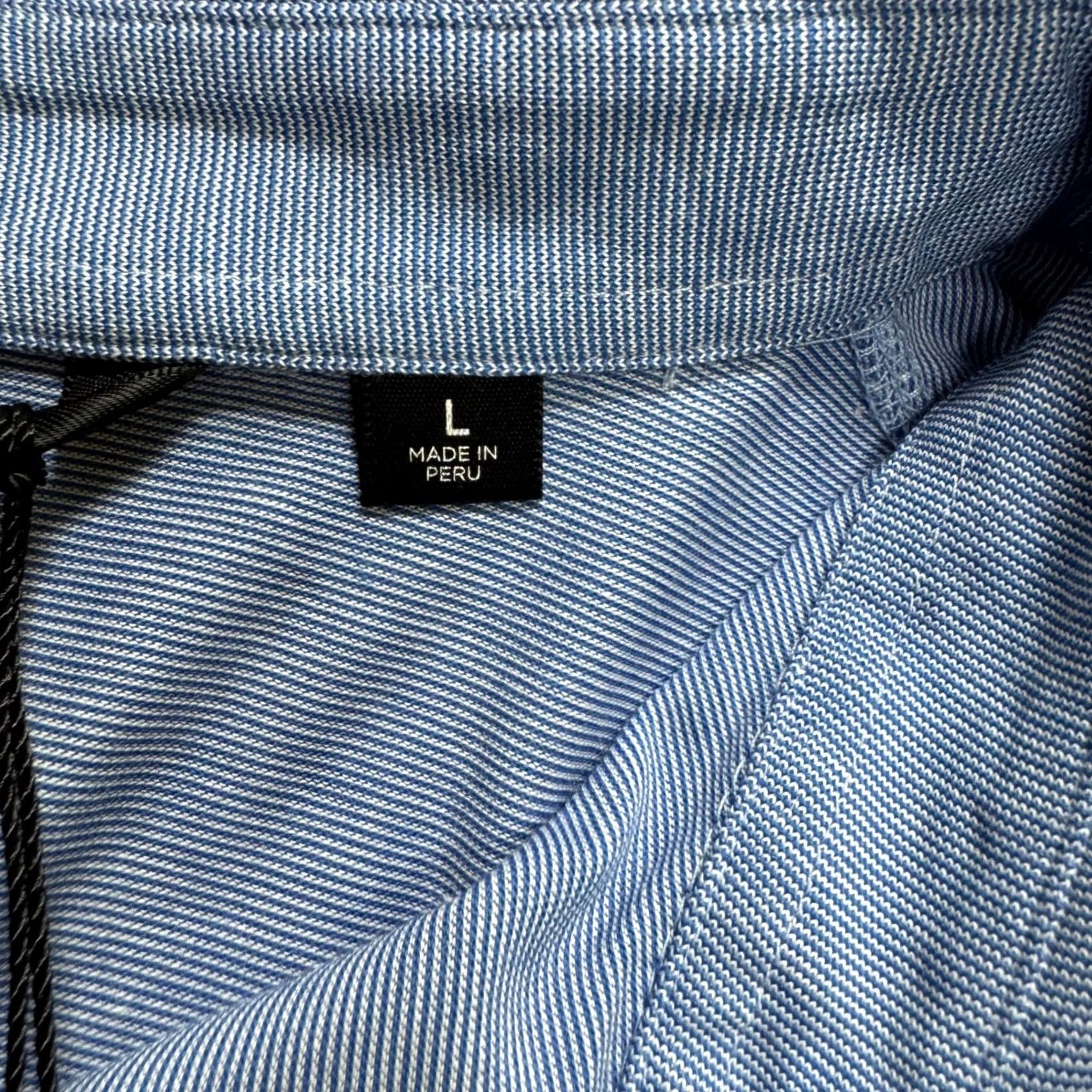 TravisMathew Travis Mathew Polo Shirt Mens L NWT Lightweight Dress Collar Golf Blue Size 42R - 4 Thumbnail
