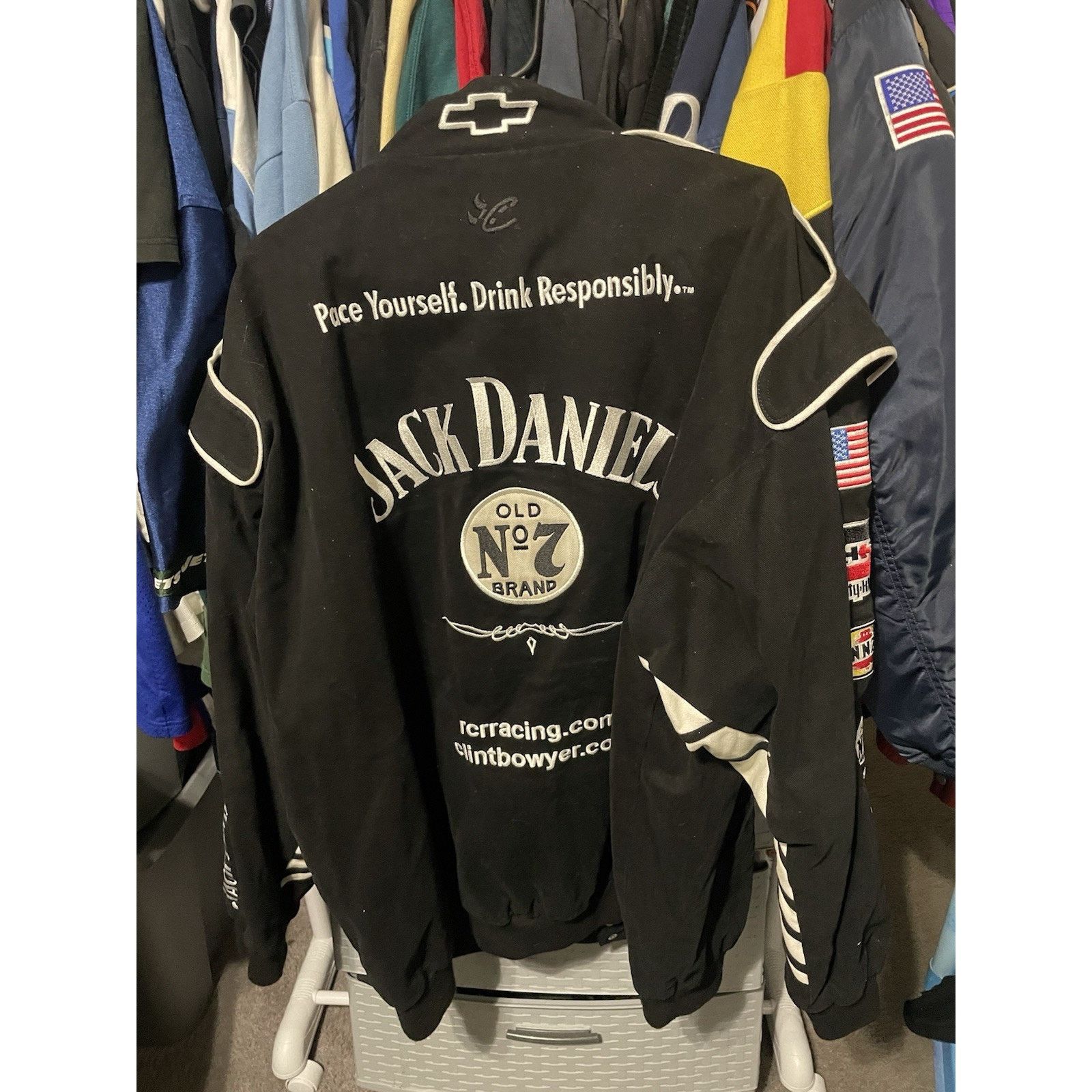 Chase Authentics Size 3XL- Chase Authentics NASCAR Mens Jack Daniels Jacket Size US XXL / EU 58 / 5 - 2 Thumbnail