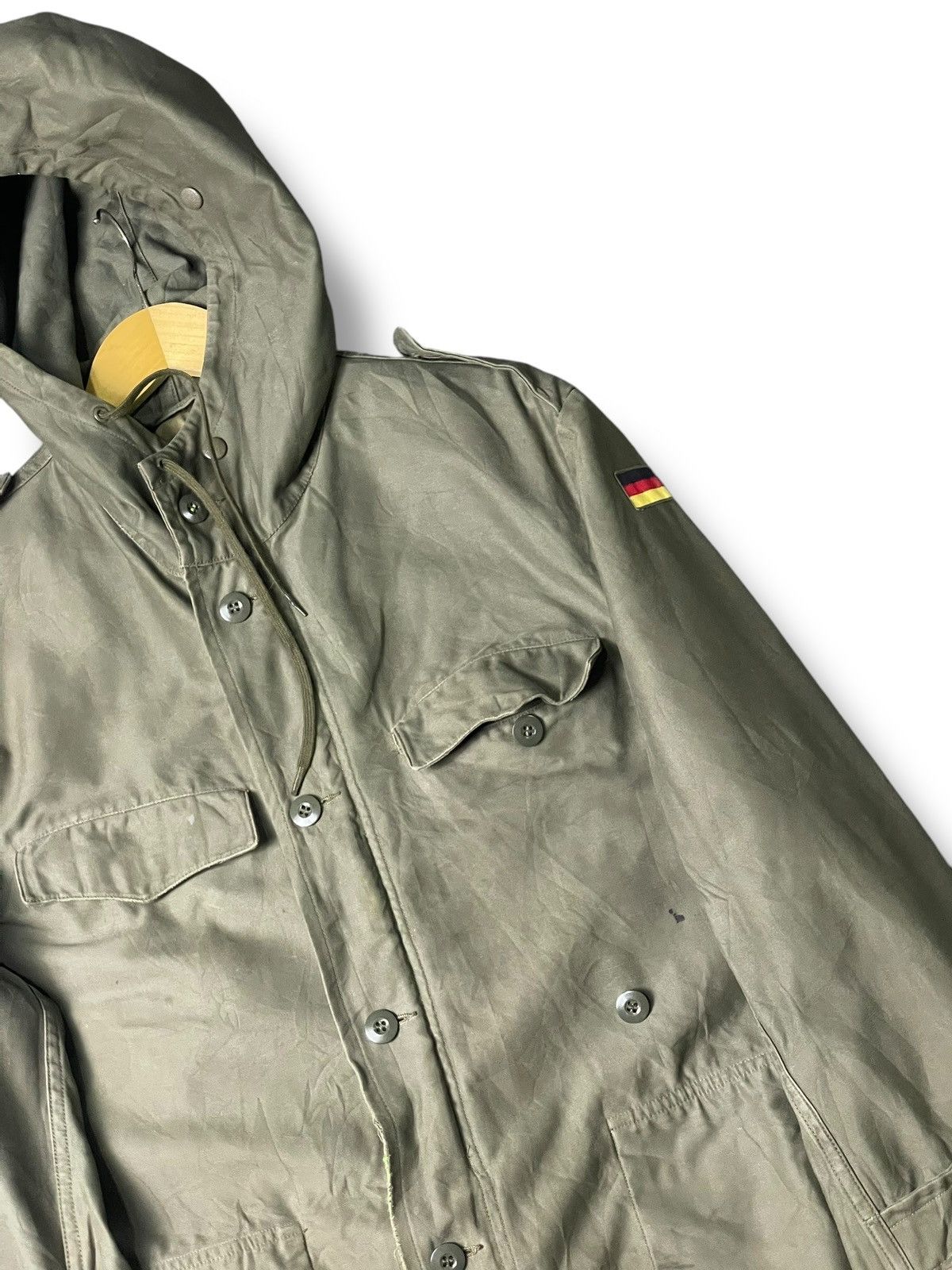 Japanese Brand × Vintage Vintage Germany Army Hooded Jacket (102) Size US S / EU 44-46 / 1 - 2 Thumbnail