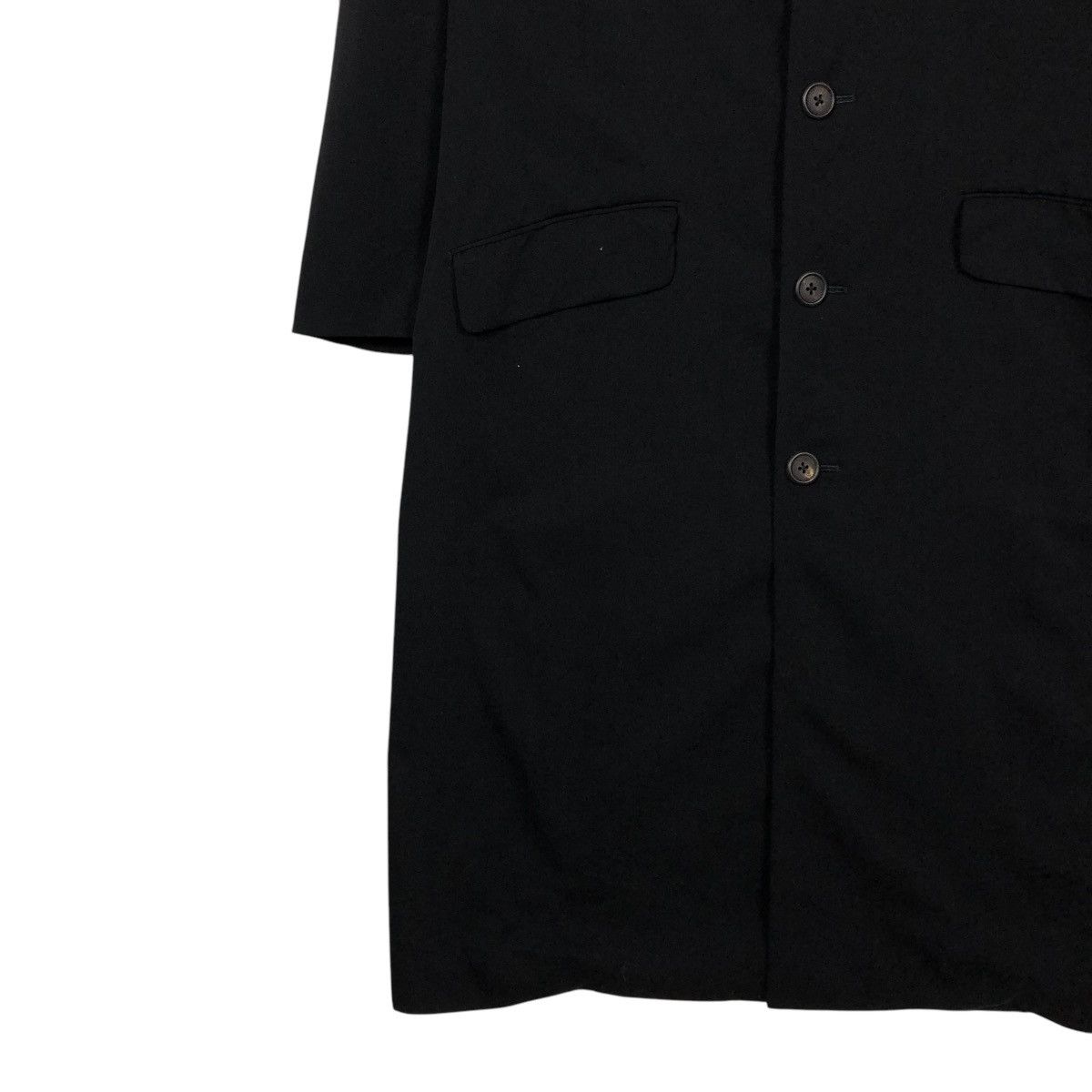 Yohji Yamamoto 🔥ICONIC RICH BLACK WOOL LONG JACKET Y’S FOR MEN JACKET Size US S / EU 44-46 / 1 - 8 Thumbnail