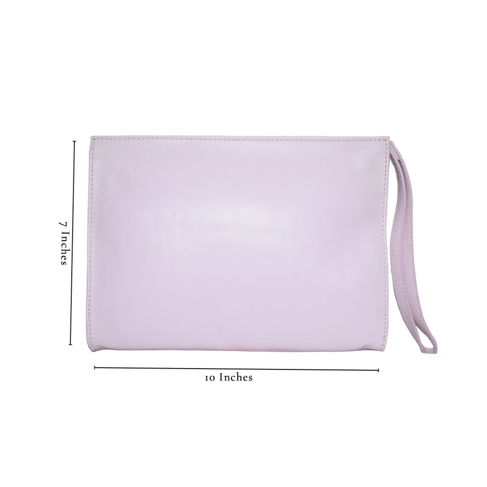 Handmade New Pink Leather Clutch Bag Size ONE SIZE - 1 Thumbnail