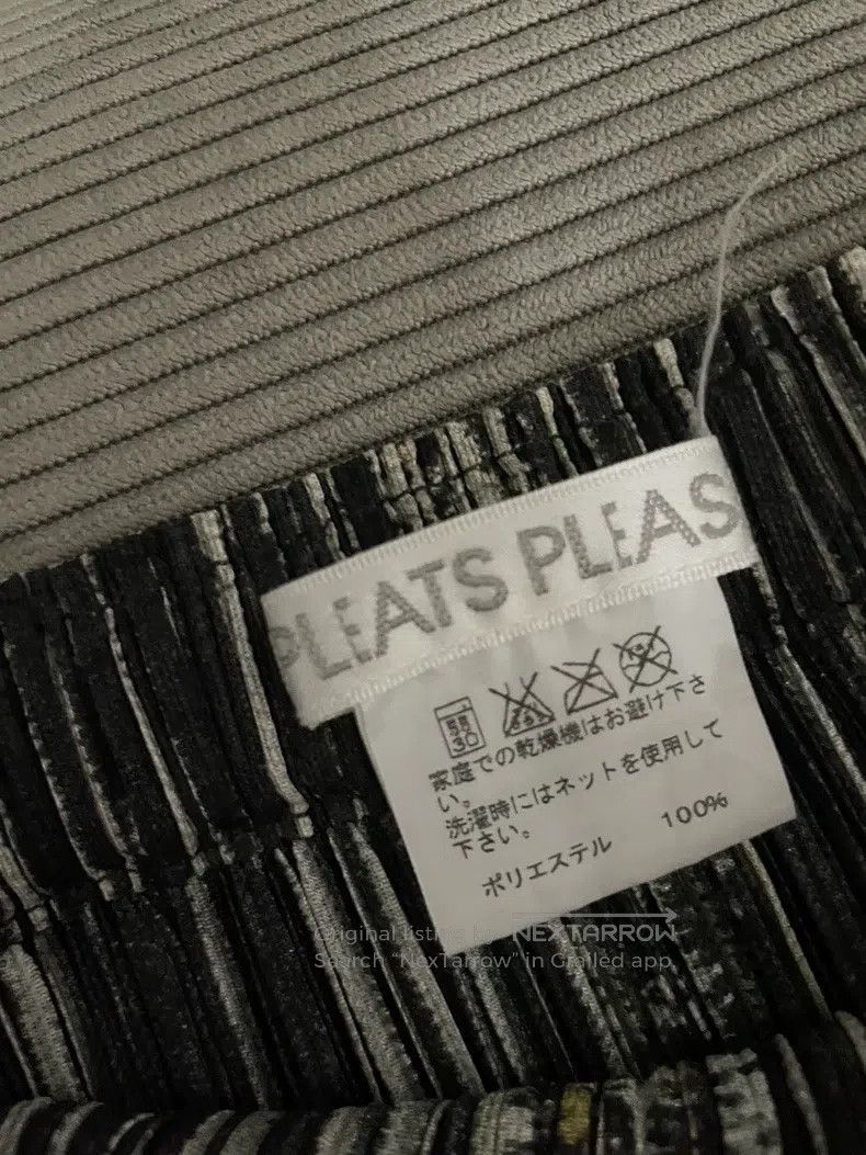 Issey Miyake Issey Miyake size:3 Striped Denim Black & White Skirt Size 22" - 2 Thumbnail
