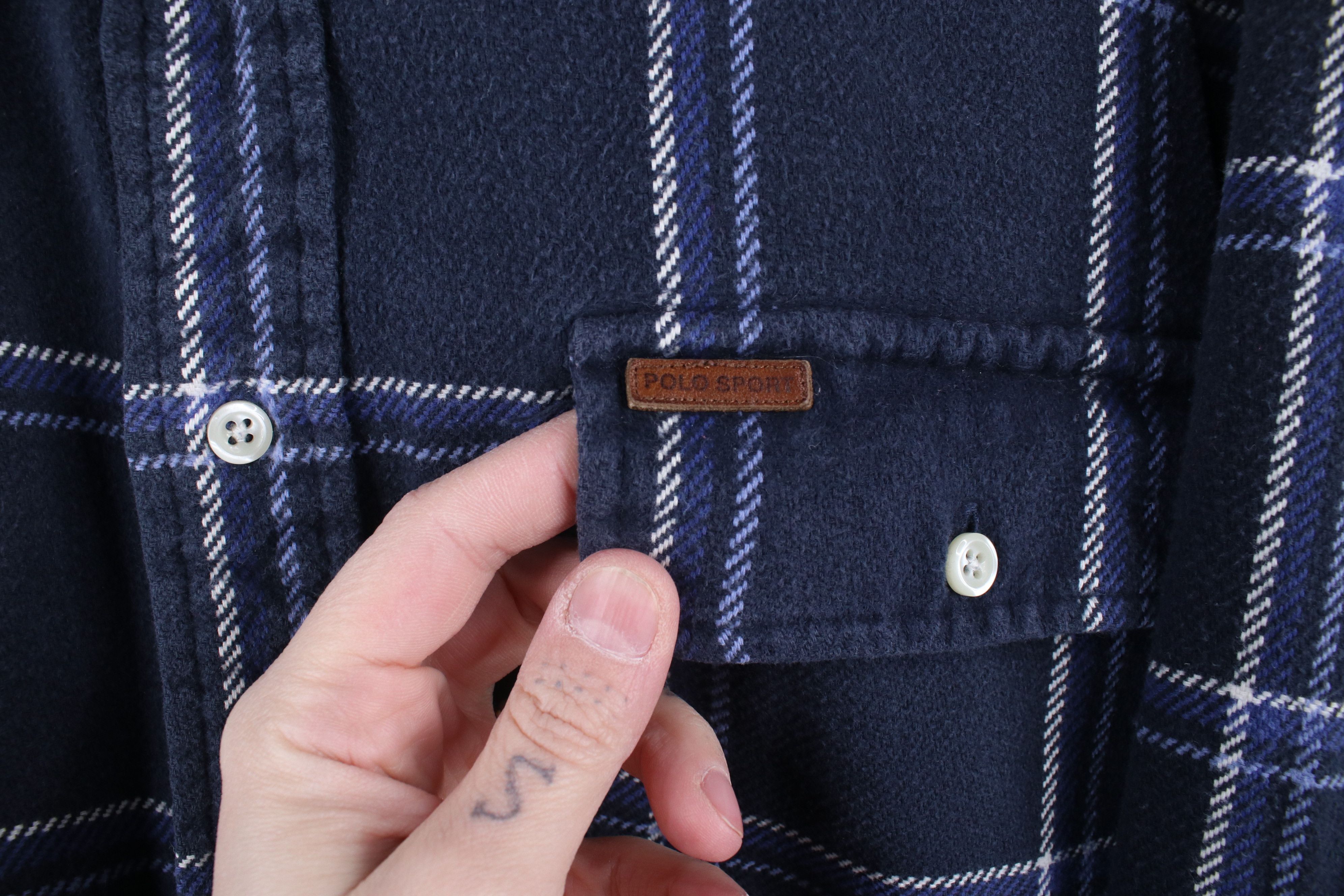 Ralph Lauren × Vintage Vintage 90s Polo Sport Sportsman Ralph Lauren Button Shirt Size US XL / EU 56 / 4 - 4 Thumbnail