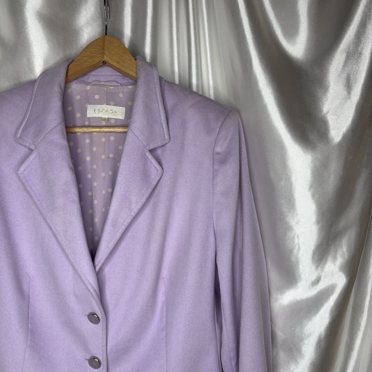 Escada Vintage blazer jacket escada lilac heather purple pastel Size M / US 6-8 / IT 42-44 - 19 Thumbnail