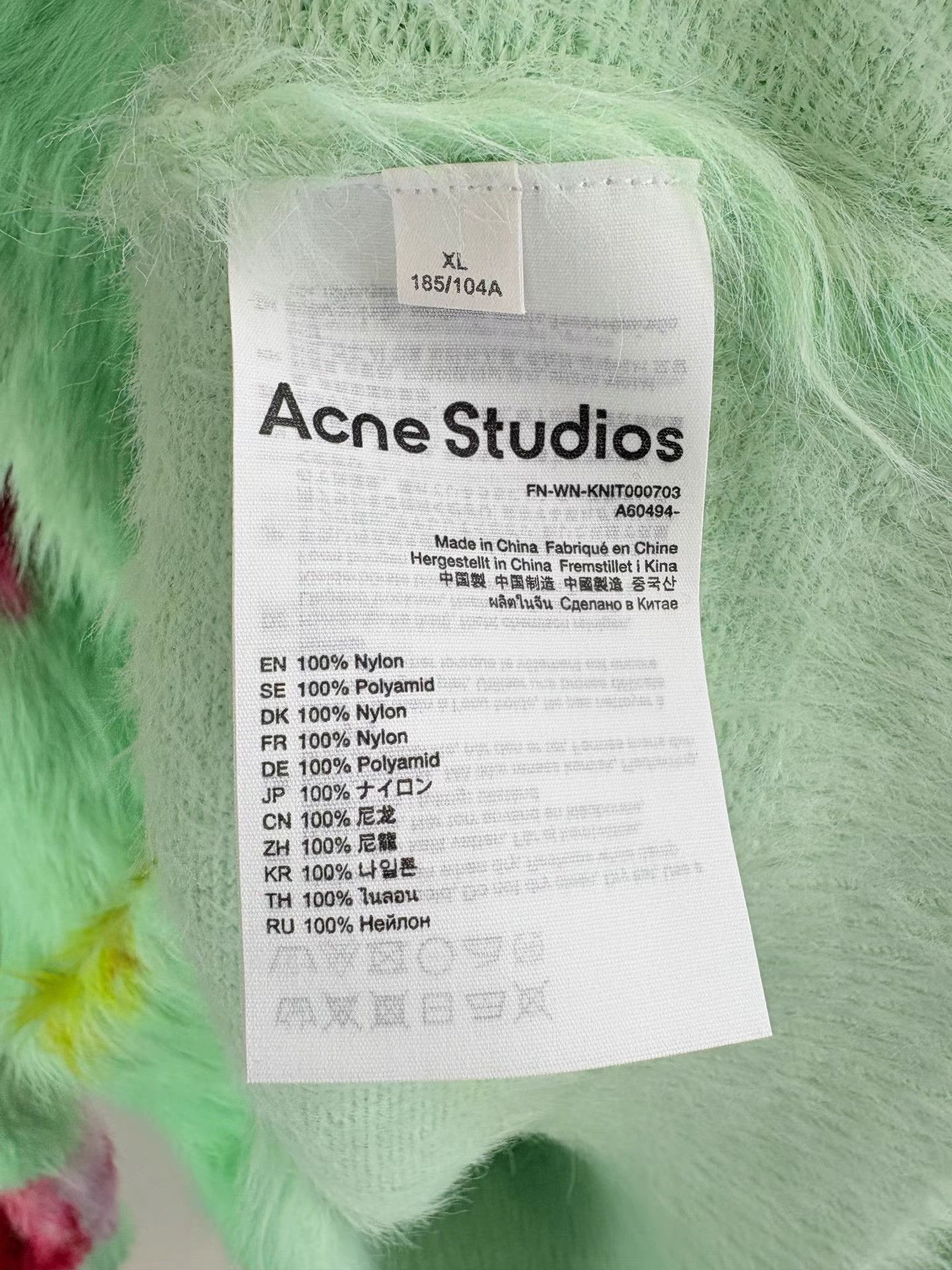 Acne Studios ACNE STUDIOS Colorful Floral Mohair Sweater Size XL / US 12-14 / IT 48-50 - 3 Thumbnail