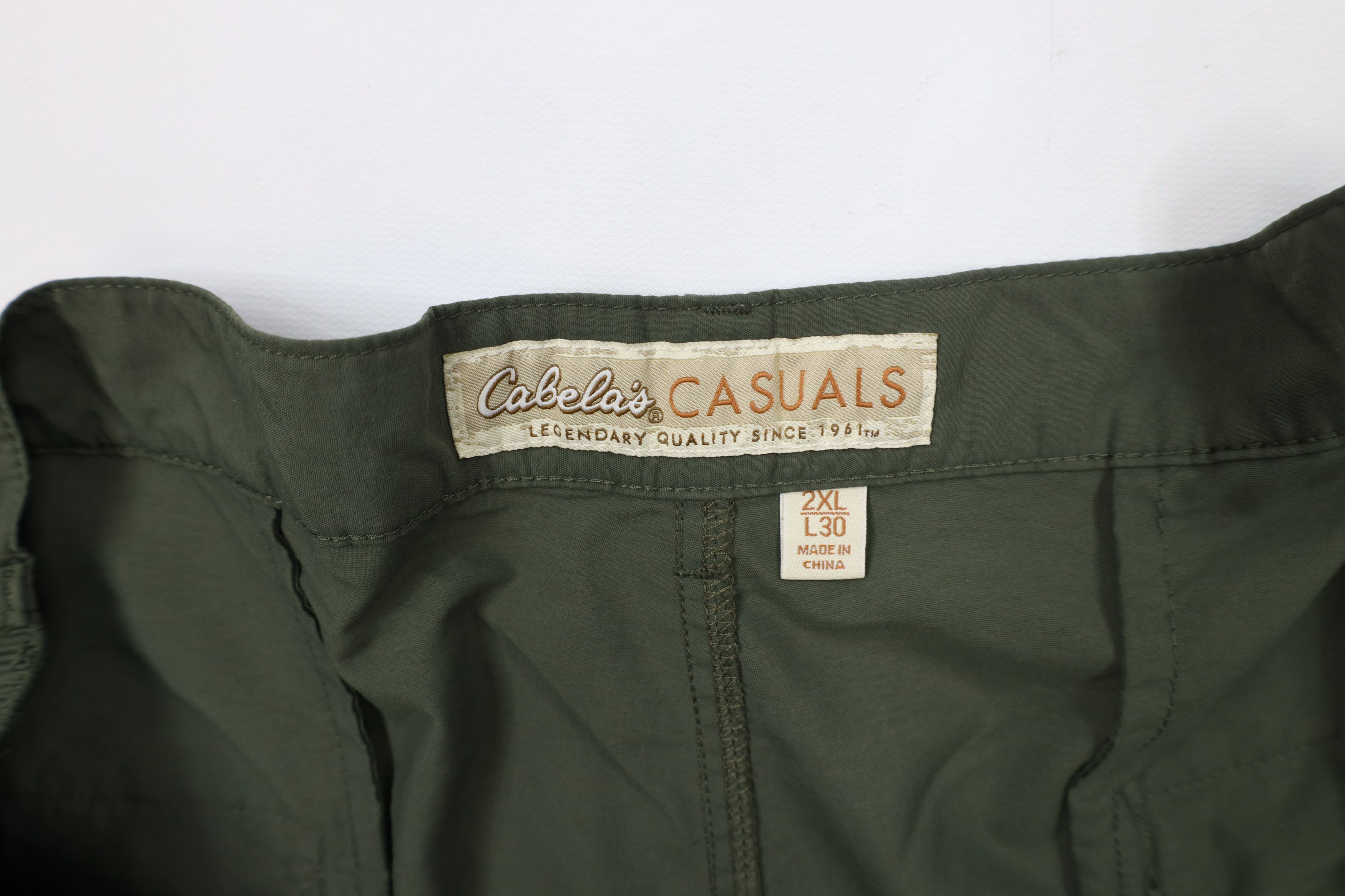 Cabelas × Vintage Vintage Cabelas Wide Leg Convertible Pants Shorts Green Size US 40 / EU 56 - 8 Thumbnail