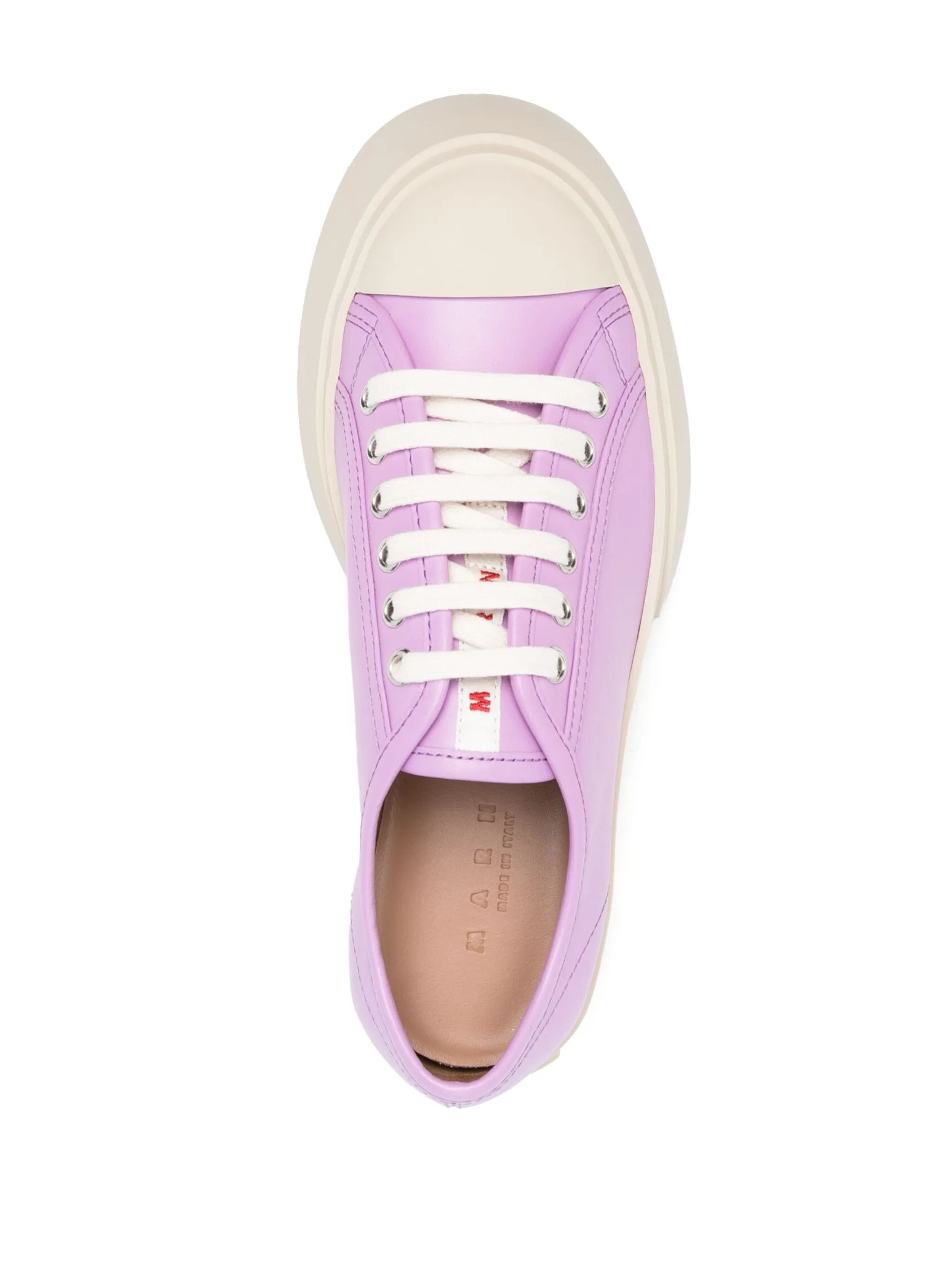 Marni o1f1d3z0525 Pablo Flatform Sneakers in Purple/Beige Size US 8 / IT 38 - 4 Thumbnail