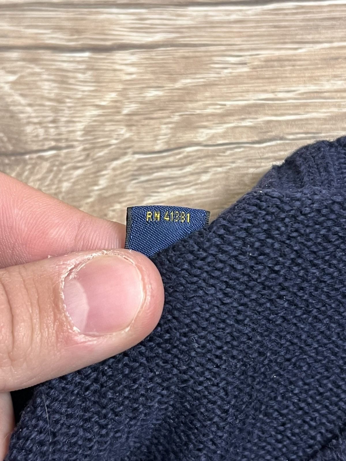 Polo Ralph Lauren Polo Ralph Lauren Men's Crewneck Cotton Sweater - Navy Blue Size US M / EU 48-50 / 2 - 5 Thumbnail