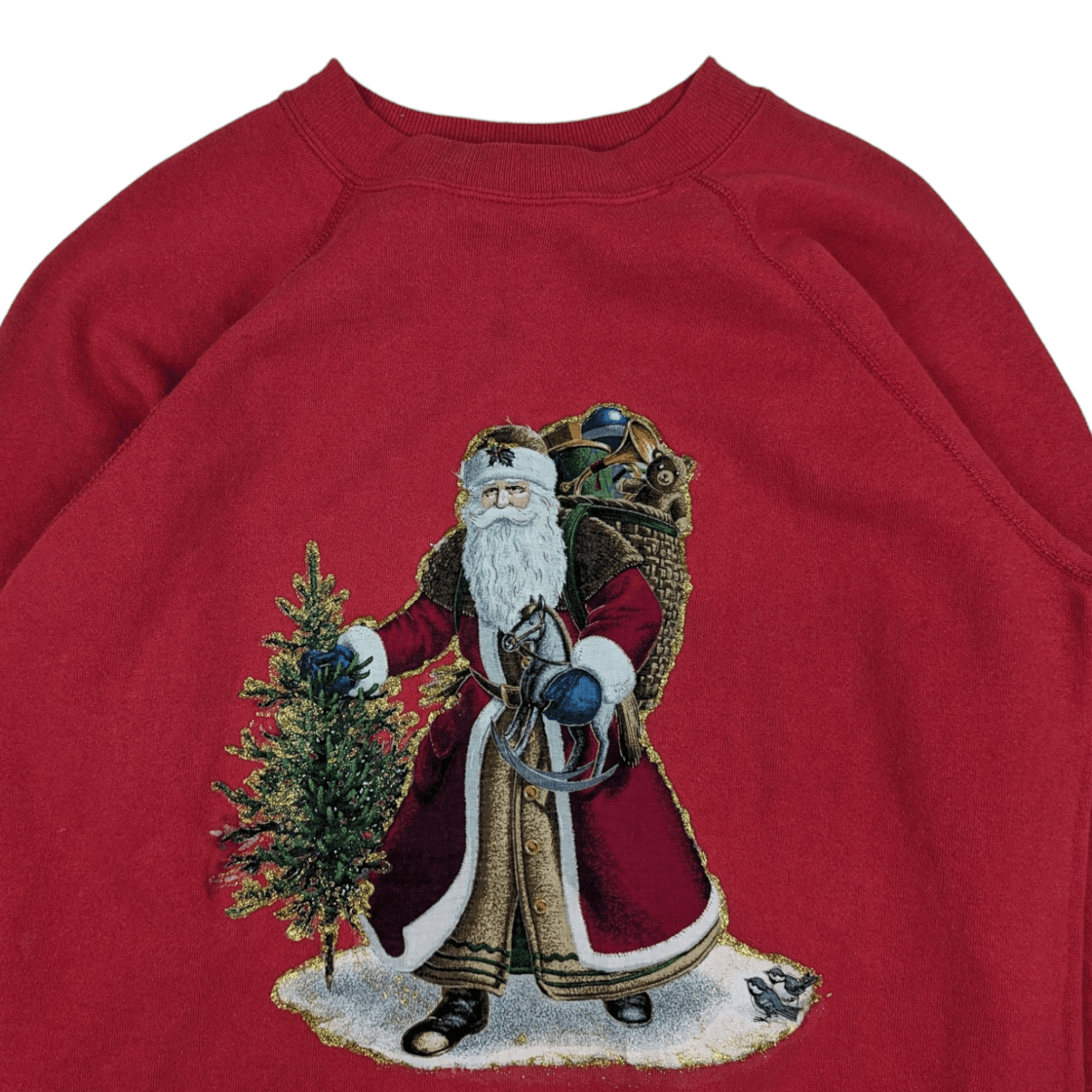 Hanes Vintage 90's HANES Custom Santa Christmas Jumper Sweatshirt Size US S / EU 44-46 / 1 - 4 Thumbnail