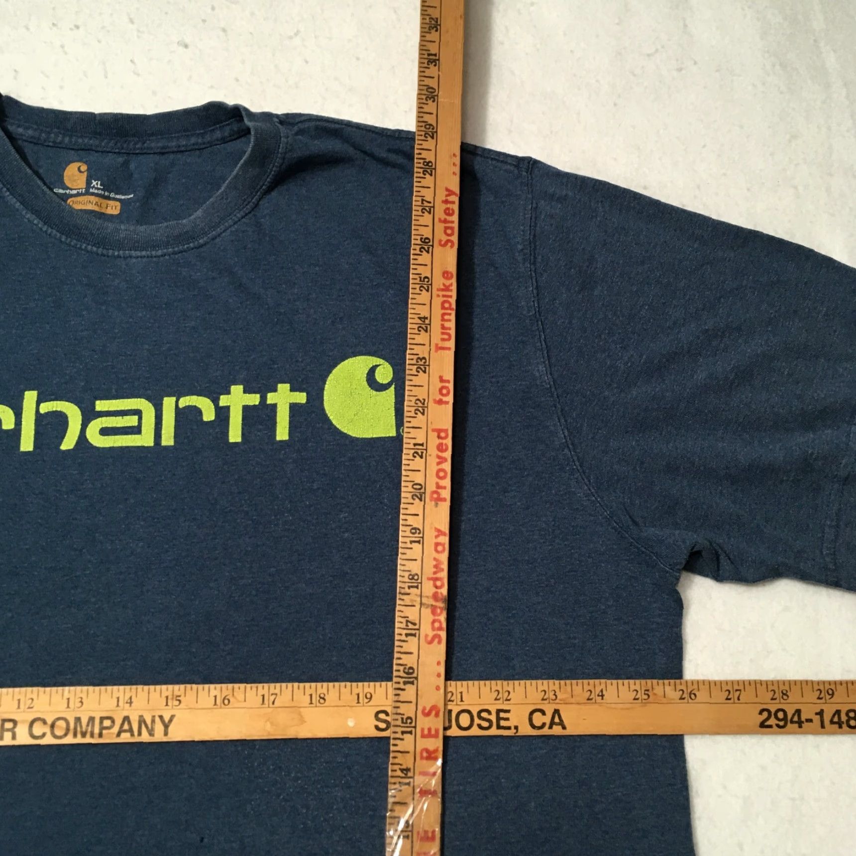 Carhartt Carhartt Original Fit T-shirt XL Graphic Tee Blue Heather Short Sleeve Crew - Men - Blue - Cotton Blend - 2020s - Classic Theme Size US XL / EU 56 / 4 - 4 Thumbnail