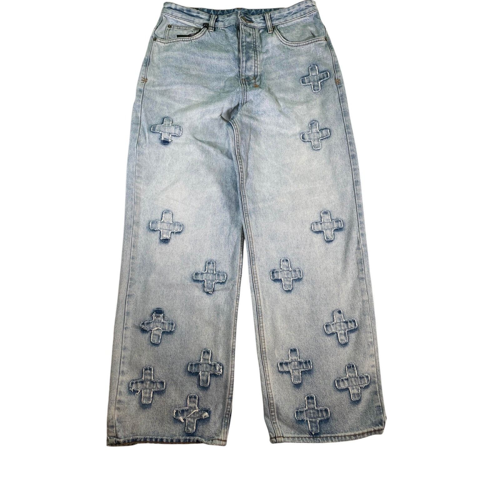 Ksubi Ksubi Plus Logo Light Wash Jeans Size US 32 / EU 48 - 1 Thumbnail