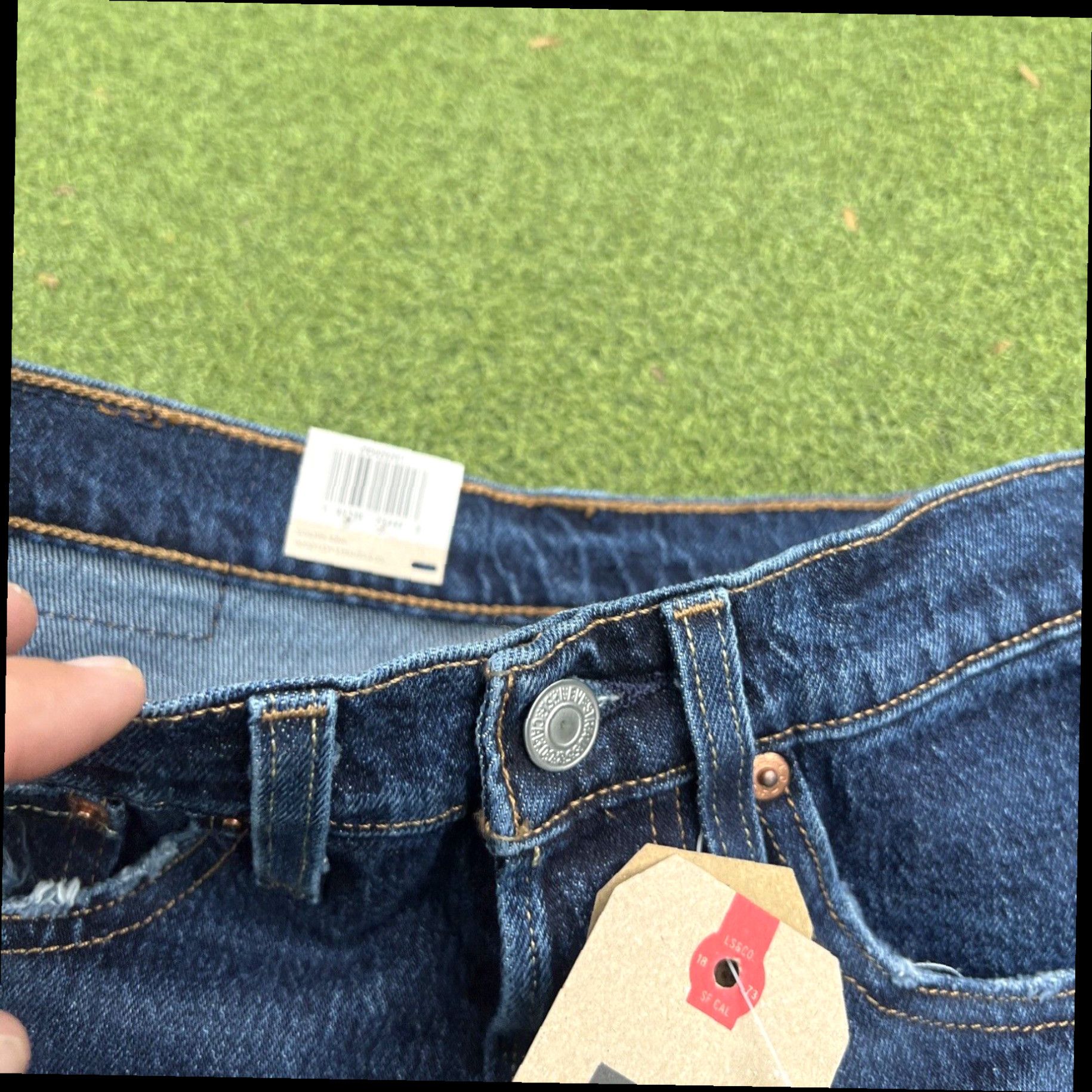 Levi's Levi Strauss & Co. Women's Light Wash High Rise 501 Skinny Jeans Size 24X30 Size 42" / US 20 - 7 Thumbnail
