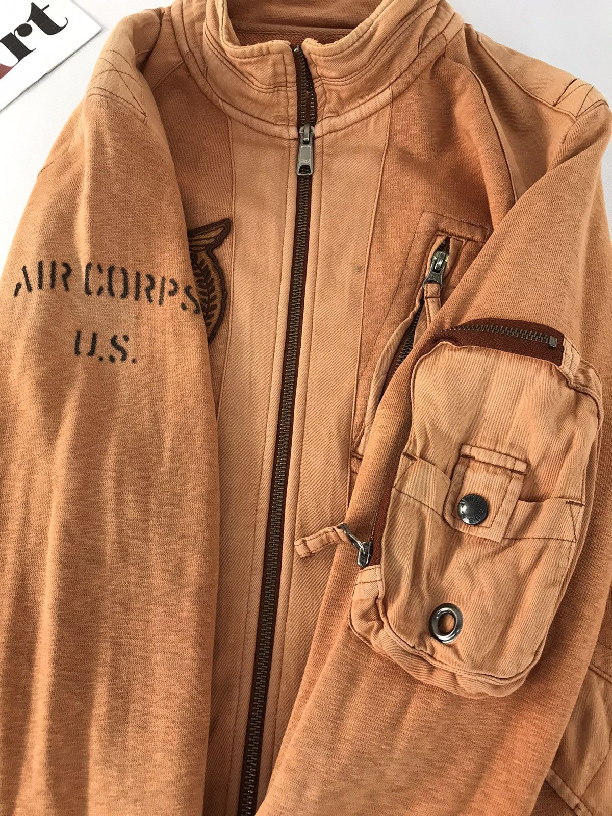 Avirex × Vintage Vintage Sweater Avirex Design Pocket Light Wash Colour Size US M / EU 48-50 / 2 - 8 Thumbnail