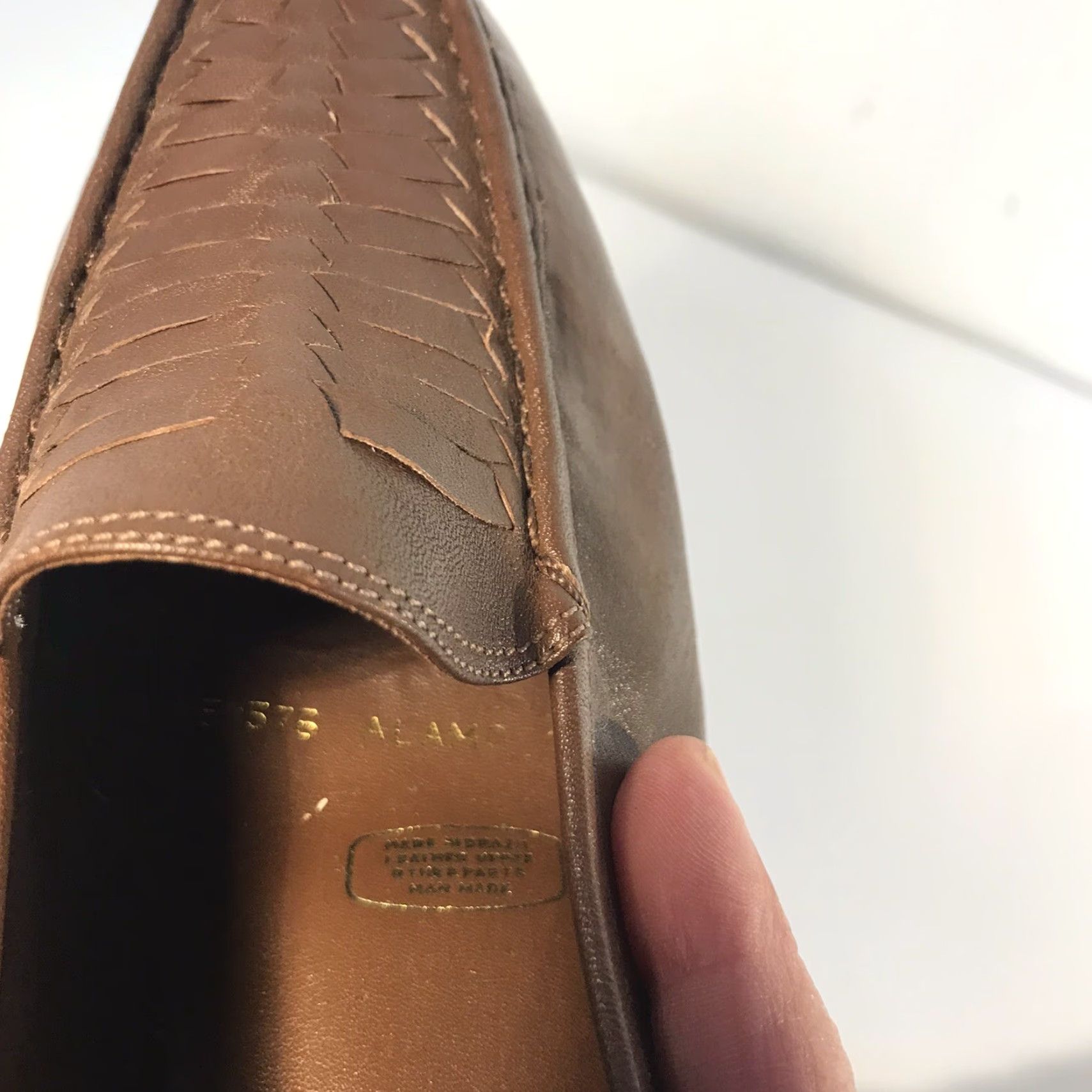 Vintage Harbor Town Alamo Brown Leather Wedge Loafers Womens Size 10N Size US 10 / IT 40 - 2 Thumbnail