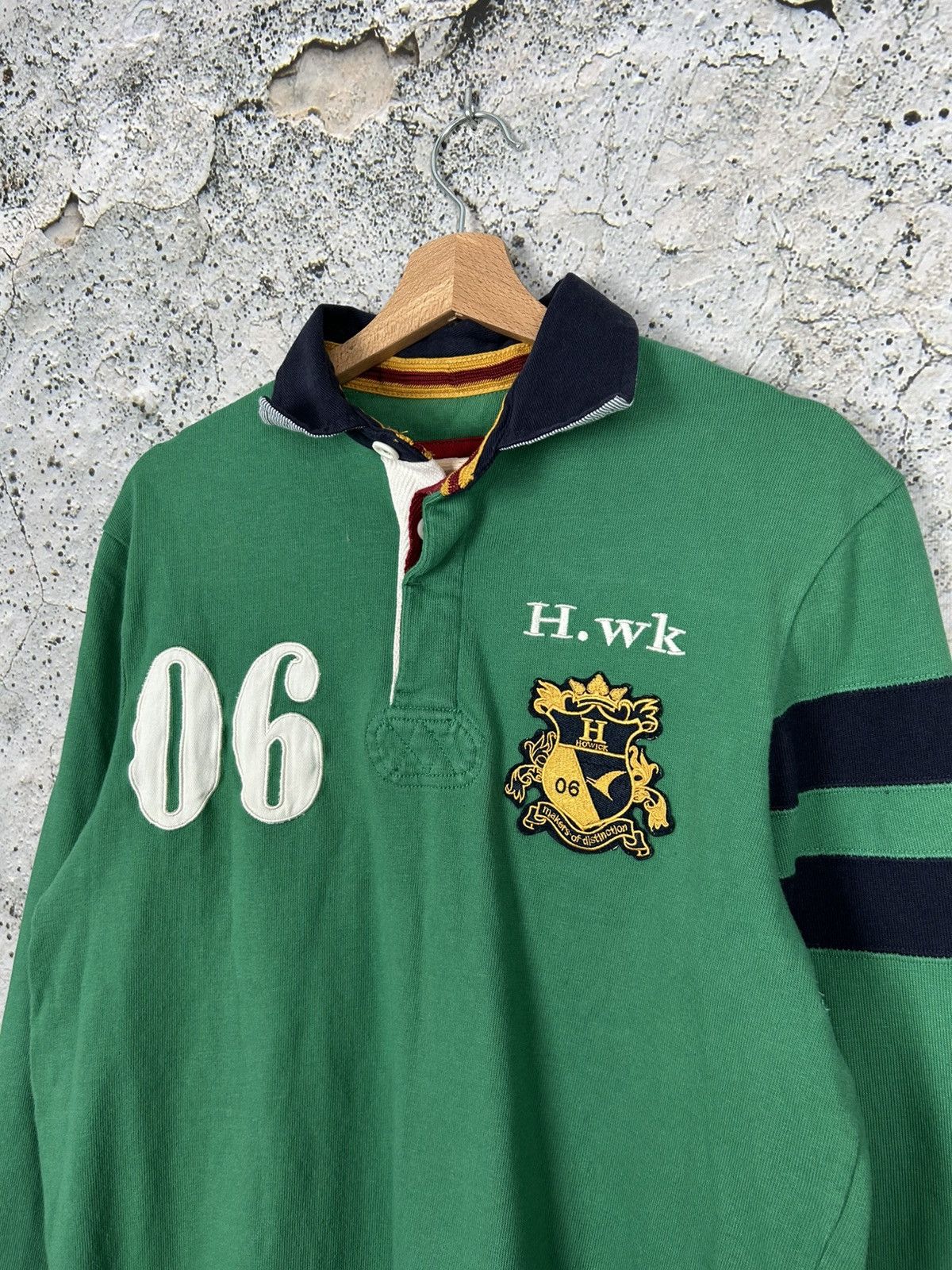 Vintage Vintage Rugby Polo Green University Streetwear 90s Size US M / EU 48-50 / 2 - 3 Thumbnail