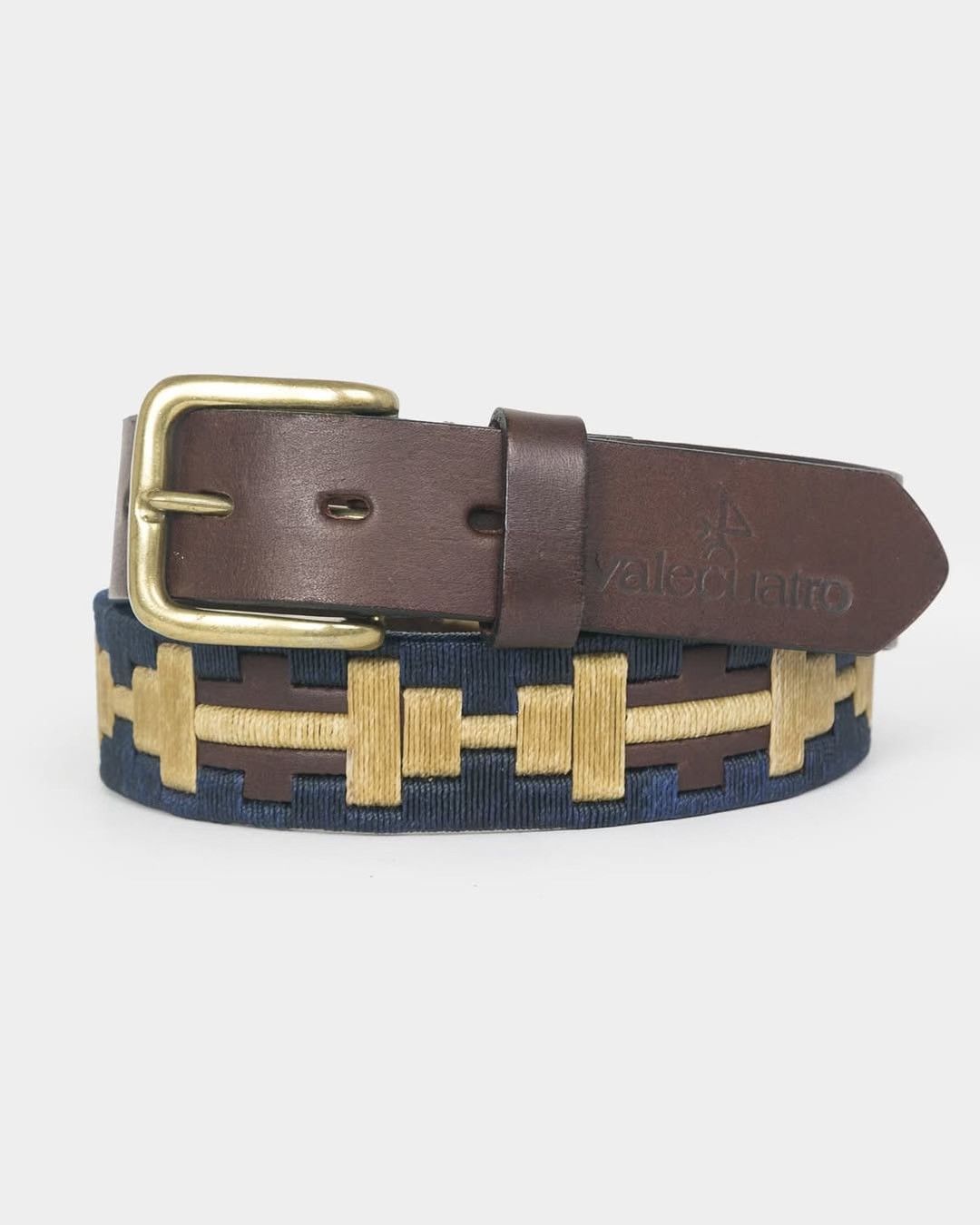 Vintage Valecuatro Embroidered Leather Belt Size 34 - 5 Thumbnail