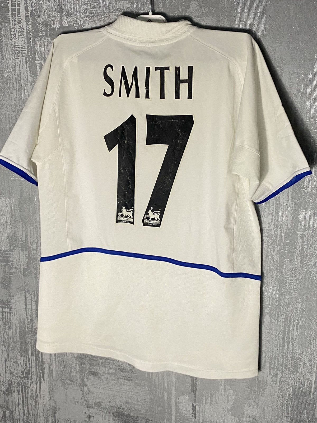 Nike × Other UK × Vintage Vintage Leeds United Nike Soccer Jersey #17 Smith Strongbow Size US S / EU 44-46 / 1 - 2 Thumbnail