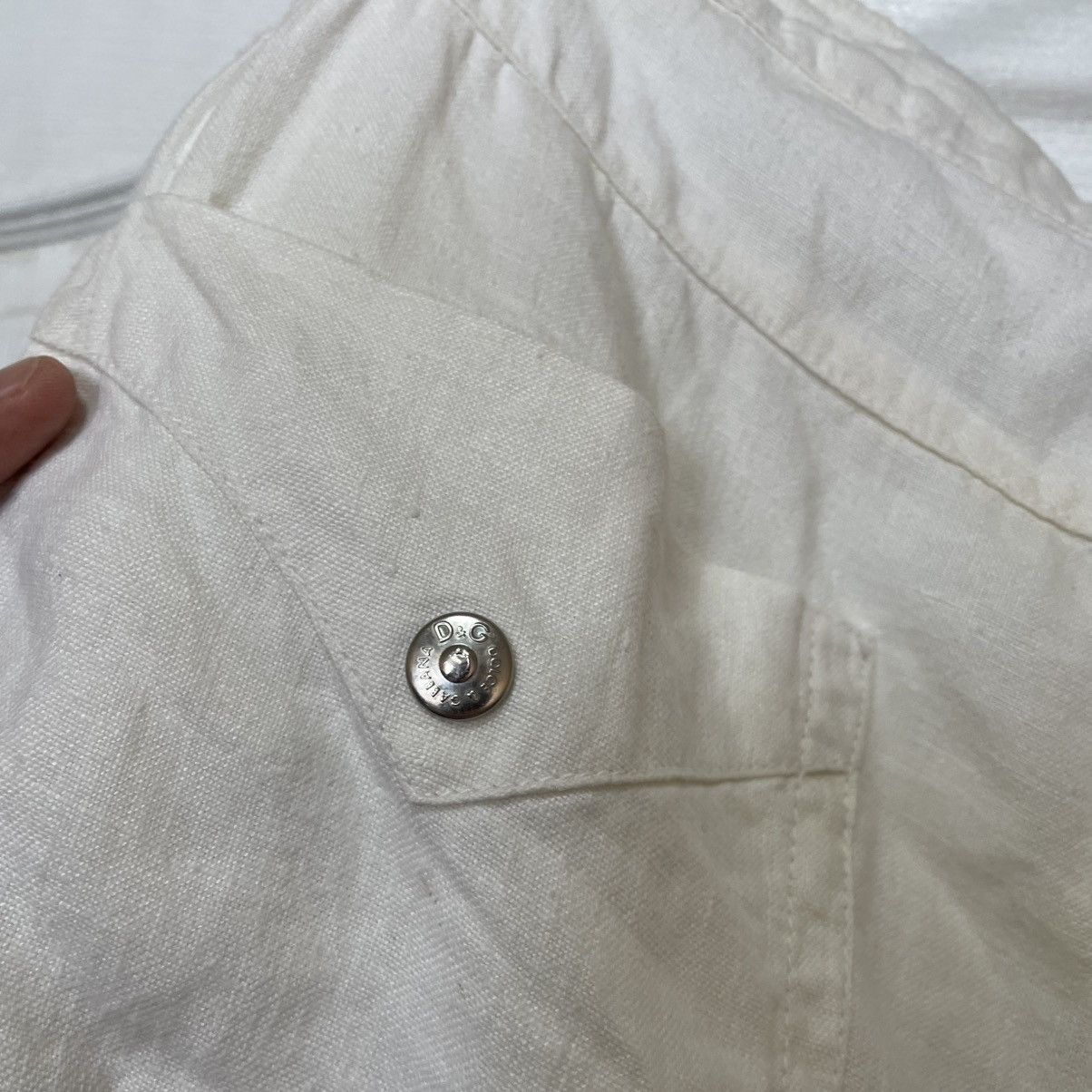 Dolce & Gabbana × Vintage Archive Dolce Gabbana 90s Linen Pants die joggers jeans Size US 34 / EU 50 - 3 Thumbnail
