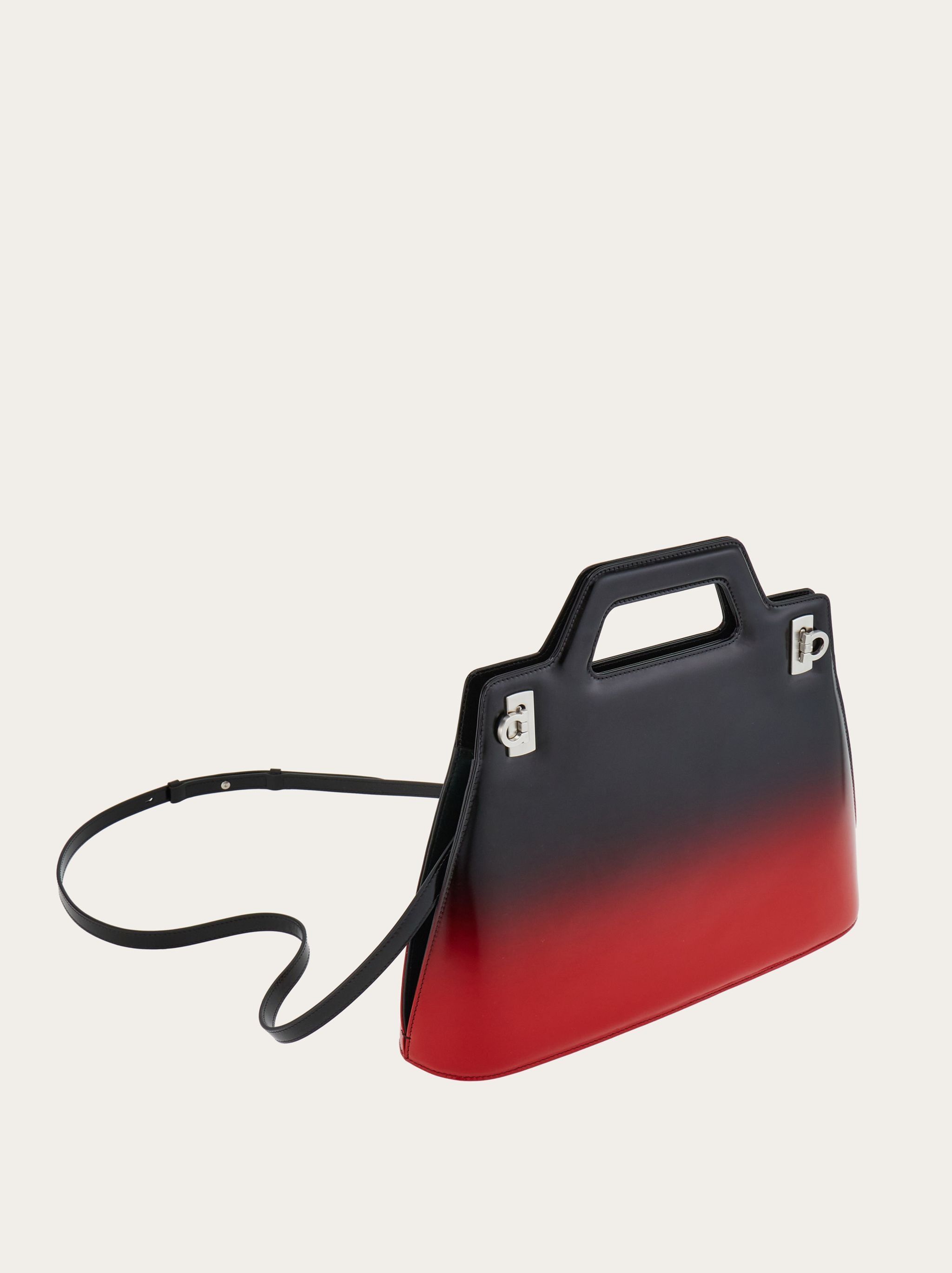 Salvatore Ferragamo o1s1rm0924 Size: OS / Wanda Handle Bag in Black/Red Size ONE SIZE - 8 Thumbnail