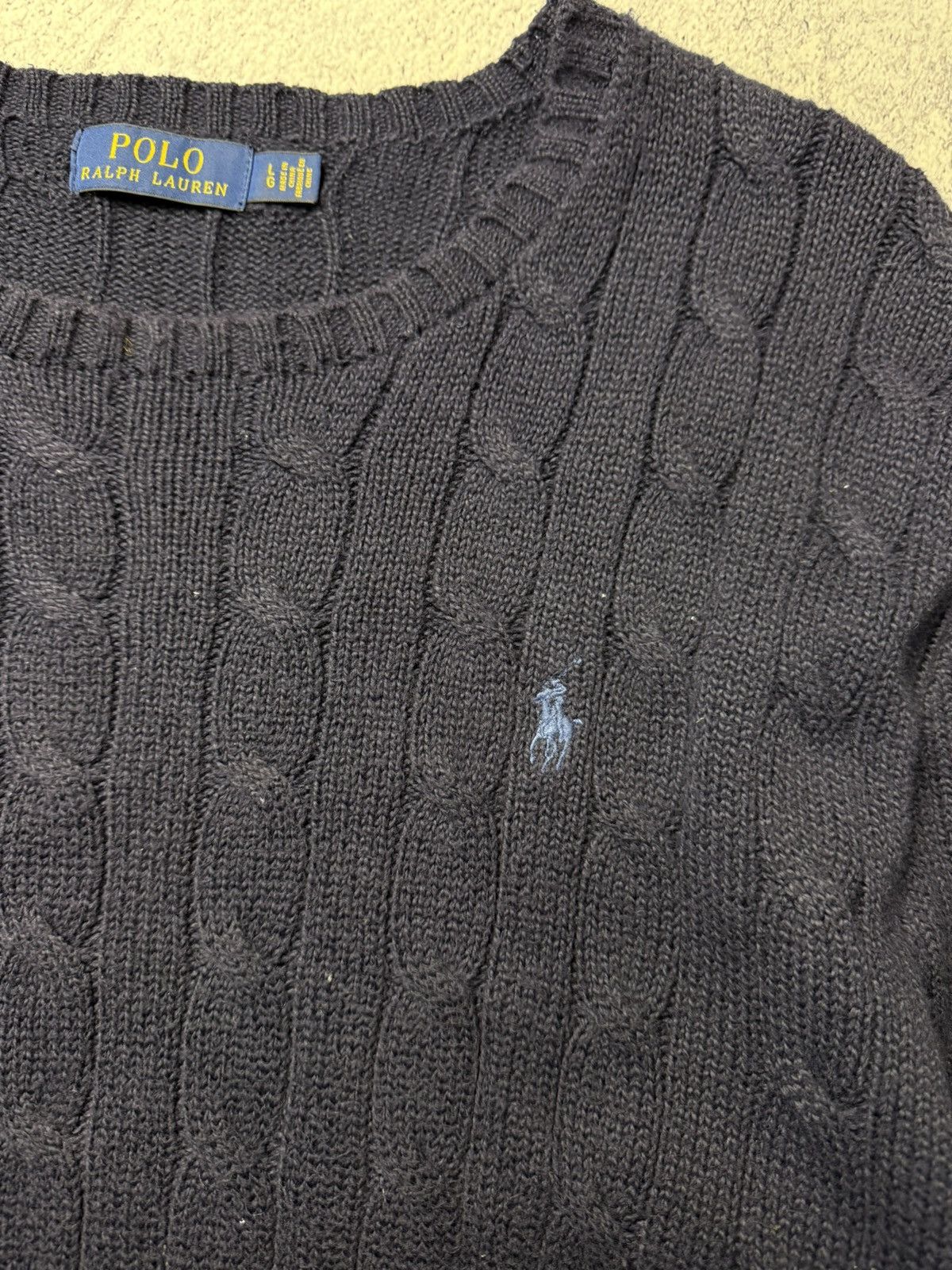 Polo Ralph Lauren Mens Vintage Polo Ralph Lauren knitted Sweater luxury Size US L / EU 52-54 / 3 - 10 Thumbnail