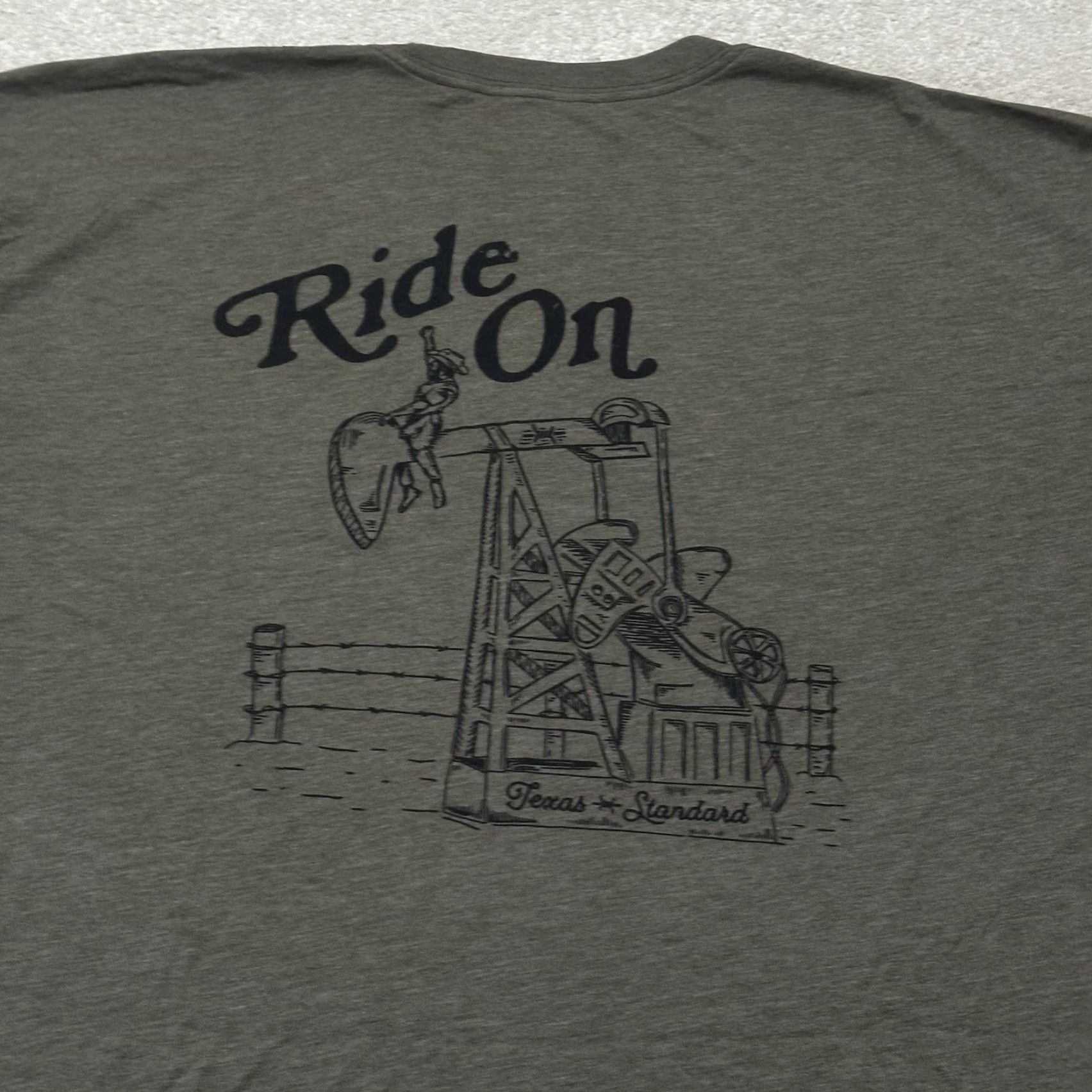 Doublet **Texas Standard Mens XL Green Double Sided T-Shirt** User: Texas Standard Mens XL Green Double Sided Rodeo T-Shirt Size US XL / EU 56 / 4 - 2 Thumbnail