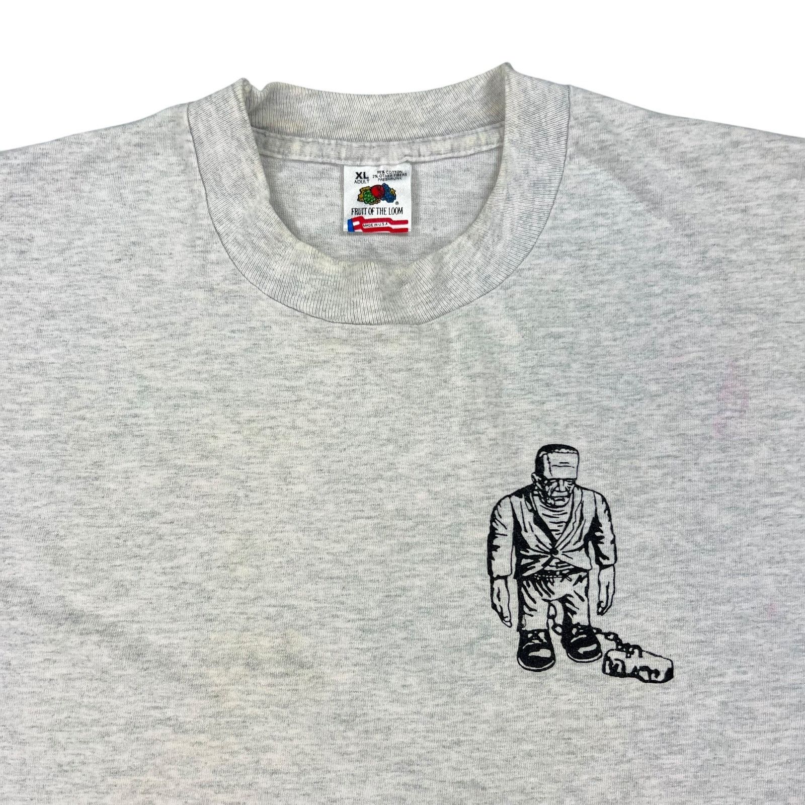 Fruit Of The Loom × Vintage Vintage 90s Frankenstein Aurora figurines tee (XL) Size US XL / EU 56 / 4 - 4 Thumbnail