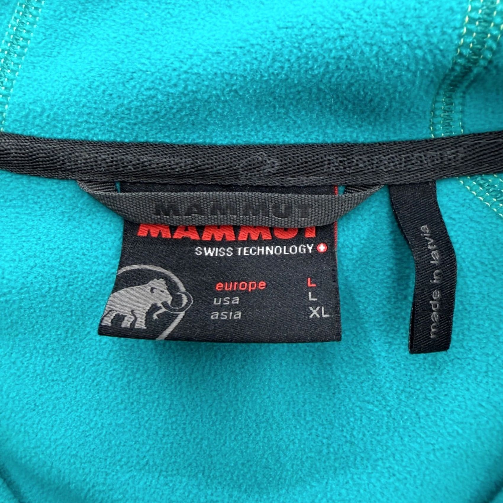 Mammut Mammut Womens Teal Lime Green Full Zip Grid Fleece Jacket L Hiking Gorpcore Size L / US 10 / IT 46 - 3 Thumbnail