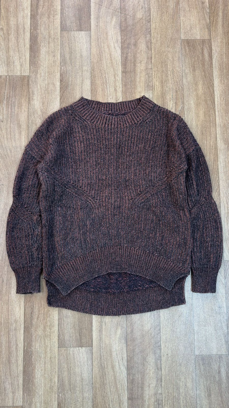 Allsaints AllSaints Velo Sweater Wool Alpaca Blend Marled Chunky Size S / US 4 / IT 40 - 4 Thumbnail